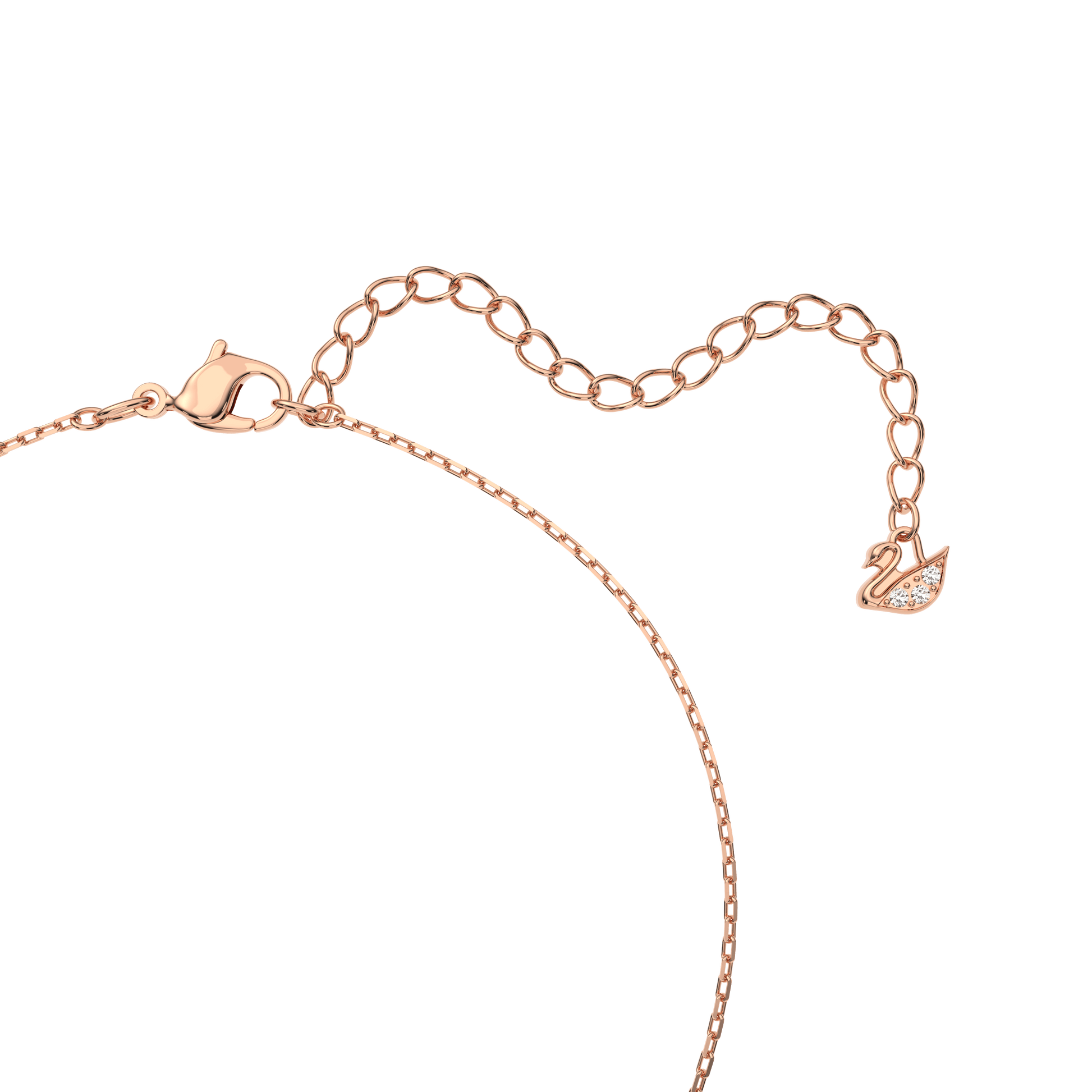 Swan pendant, Swan, Pink, Rose gold-tone plated 5469989