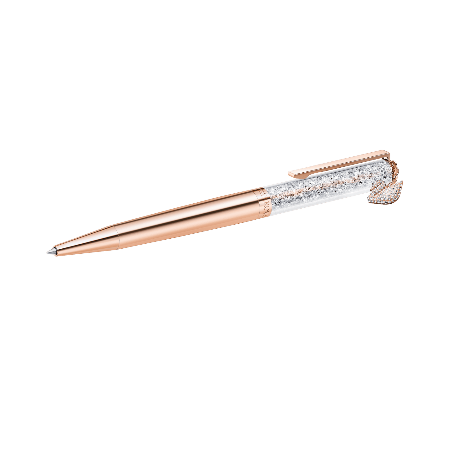Crystalline ballpoint pen, Swan, Rose gold tone, Rose gold-tone plated 5479552