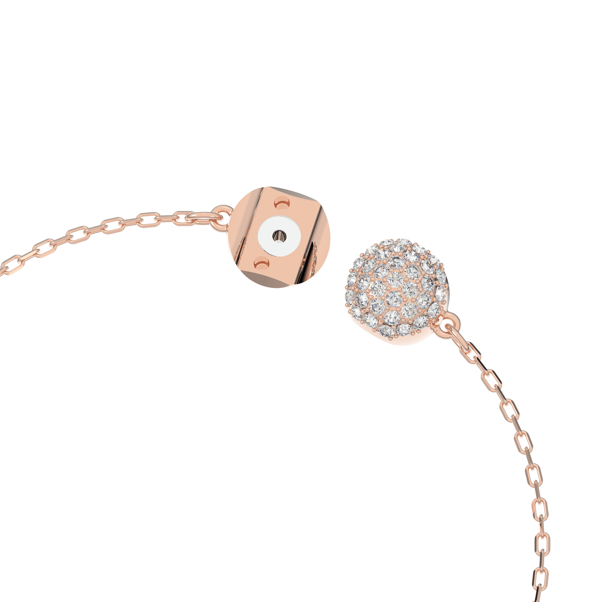 Swan bracelet, Swan, Pink, Rose gold-tone plated 5485877