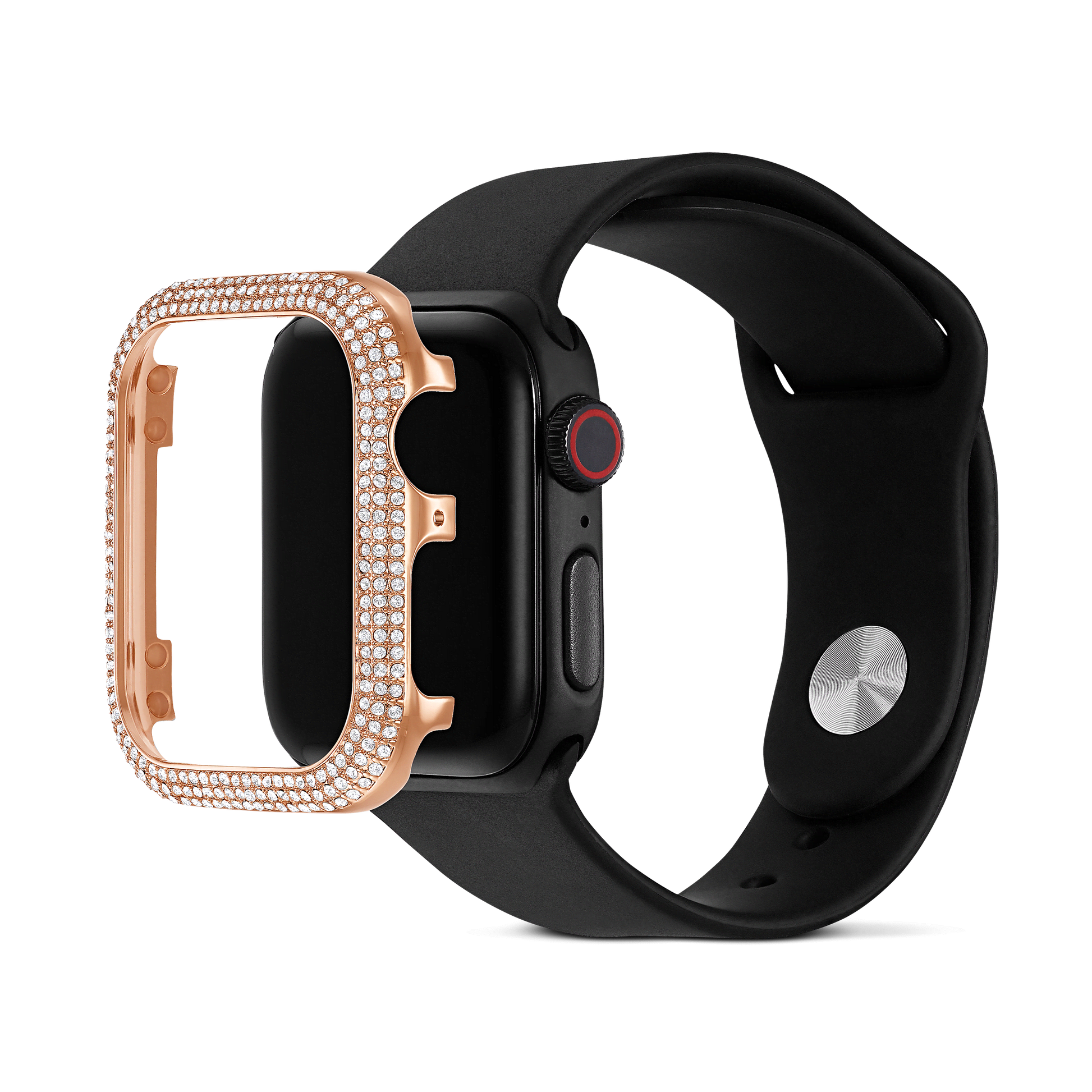 Sparkling case, For Apple Watch® Series 4 & 5, 40 mm, Rose gold tone 5572574