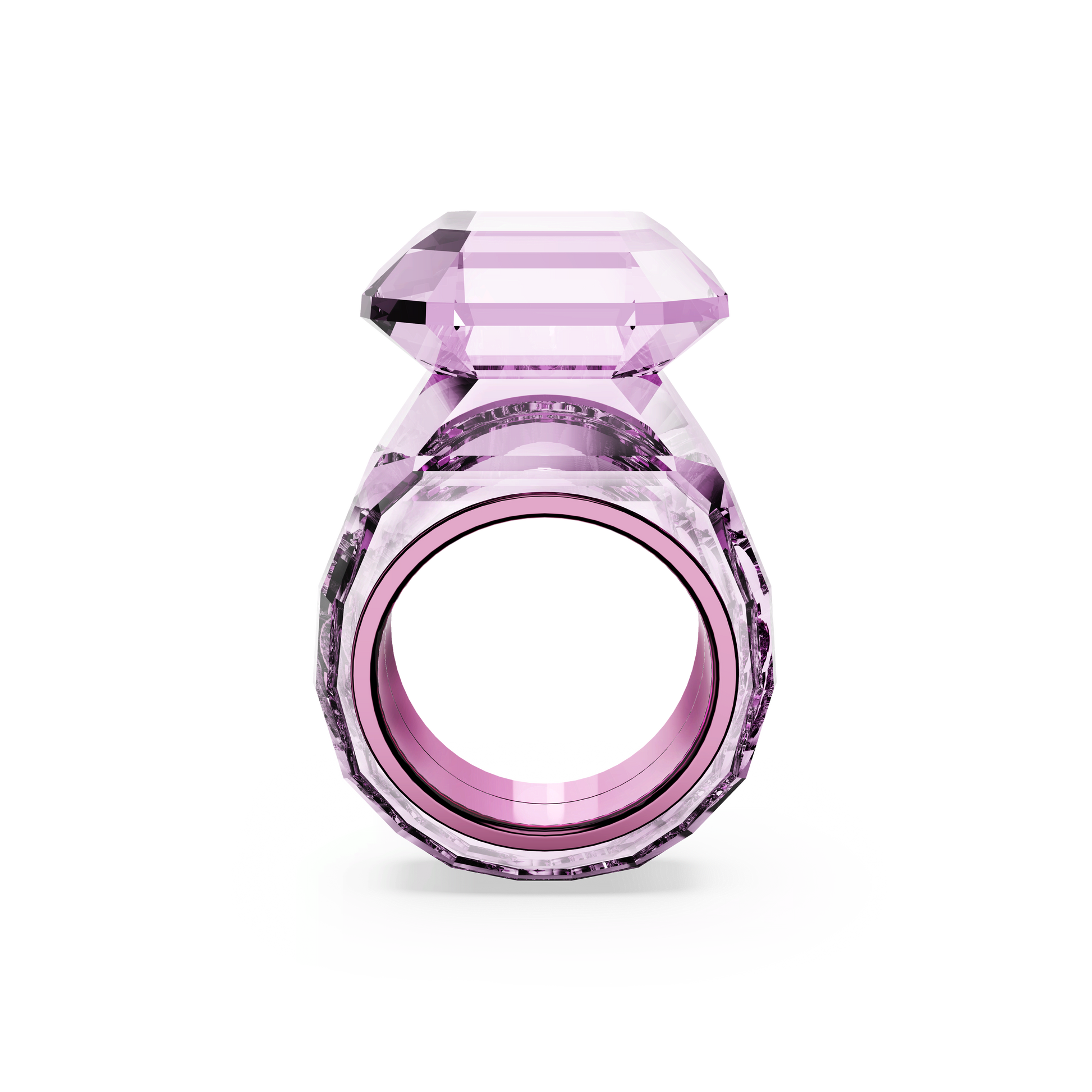Lucent cocktail ring, Octagon cut, Pink 5600233