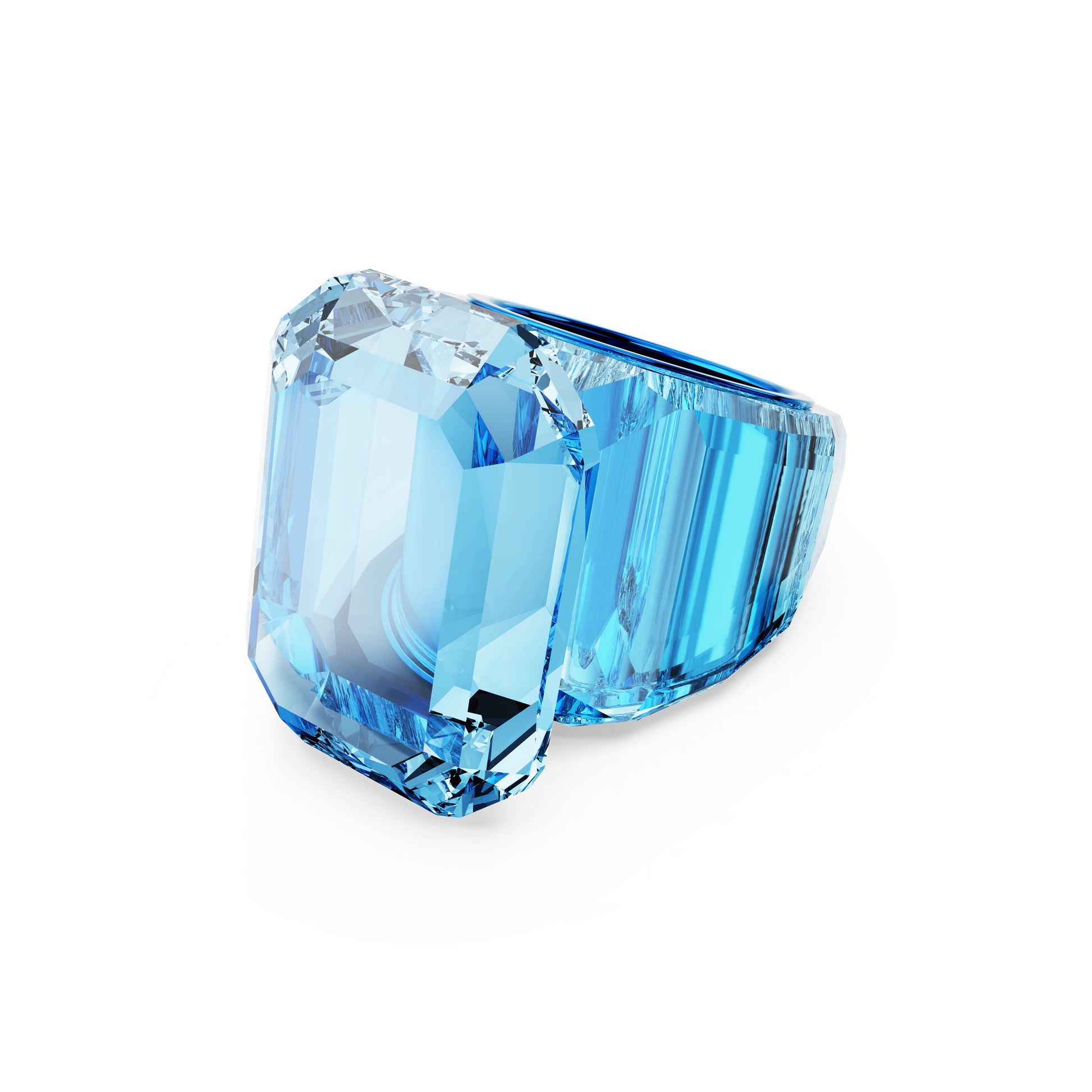 Lucent cocktail ring, Octagon cut, Blue 5600235