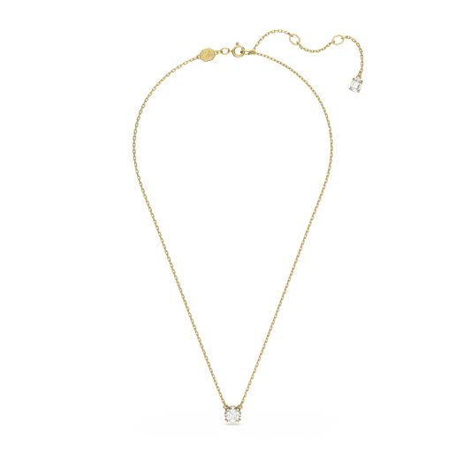 Stilla pendant, Round cut, White, Gold-tone plated 5636703
