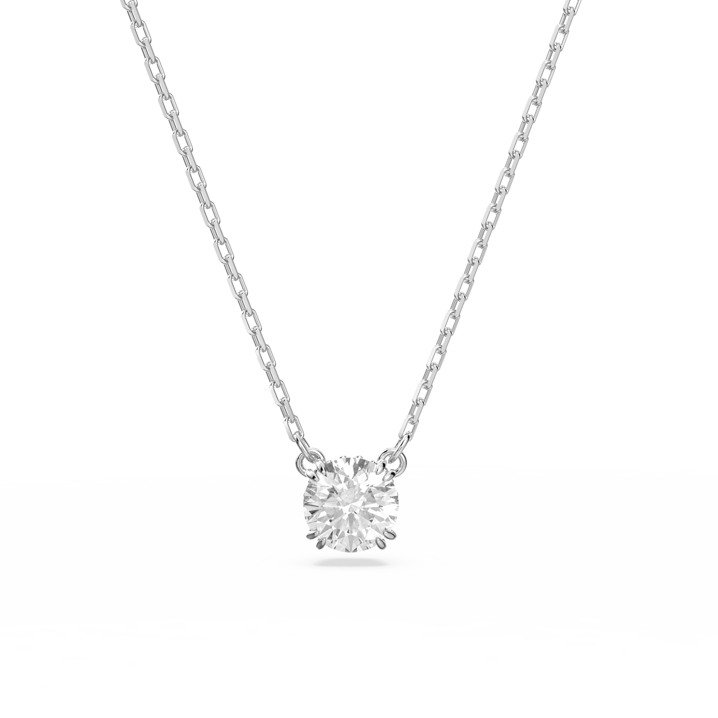 Stilla pendant, Round cut, White, Rhodium plated 5636706
