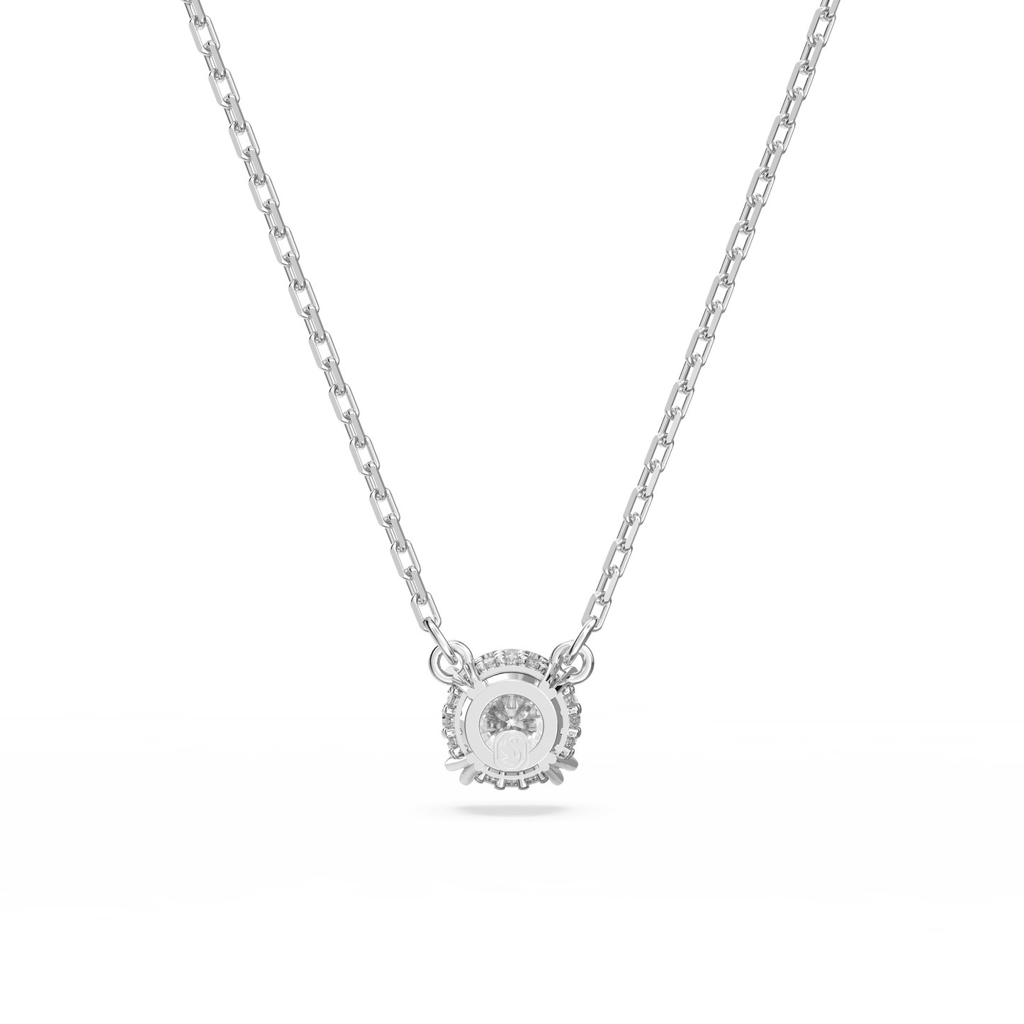 Stilla pendant, Round cut, White, Rhodium plated 5636706