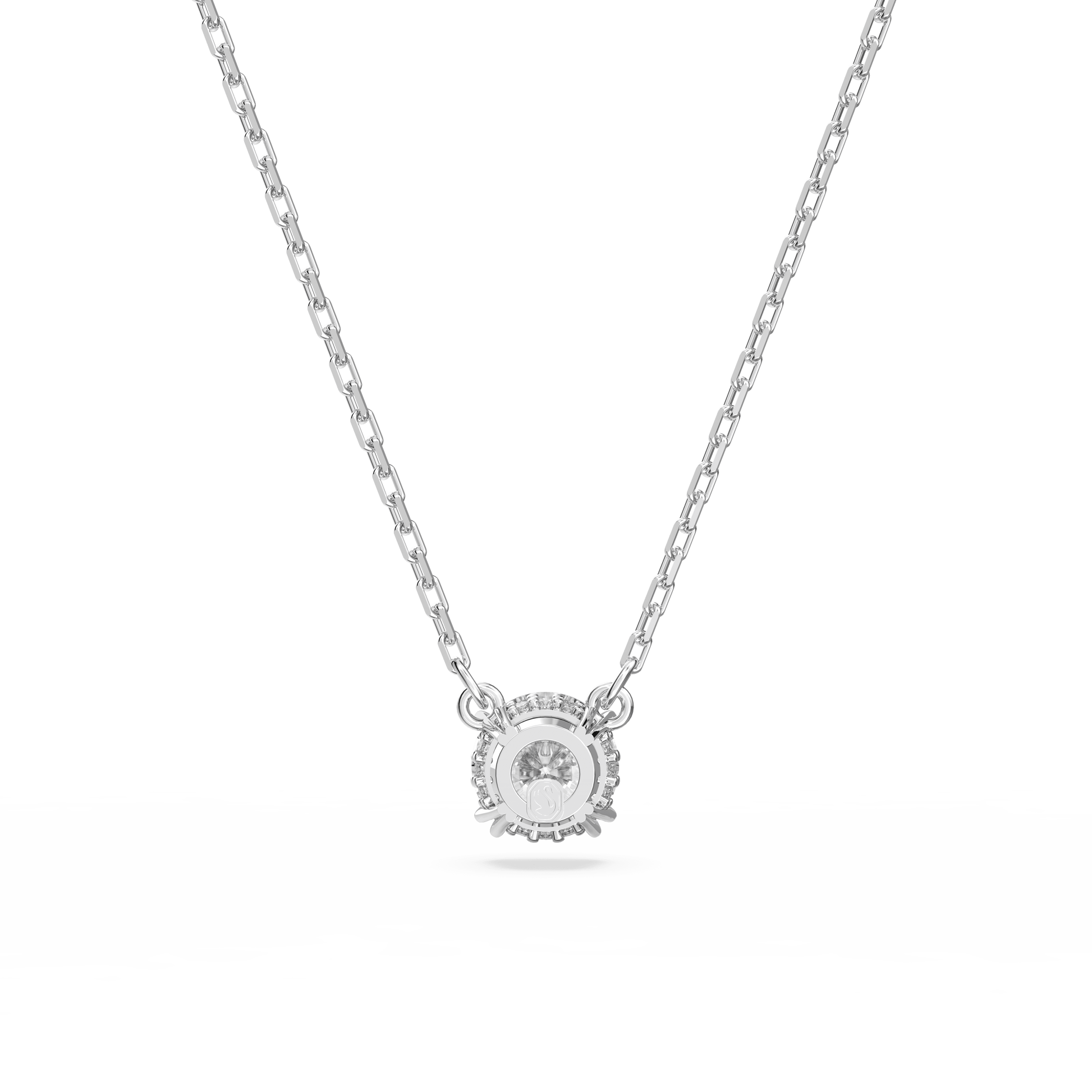 Stilla pendant, Round cut, White, Rhodium plated 5636706