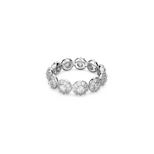 Una Angelic ring, Round cut, White, Rhodium plated 5642607