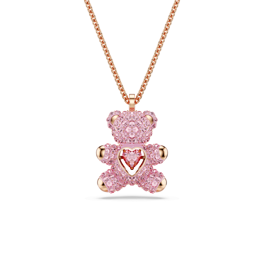 Teddy pendant, Bear, Pink, Rose gold-tone plated 5642976