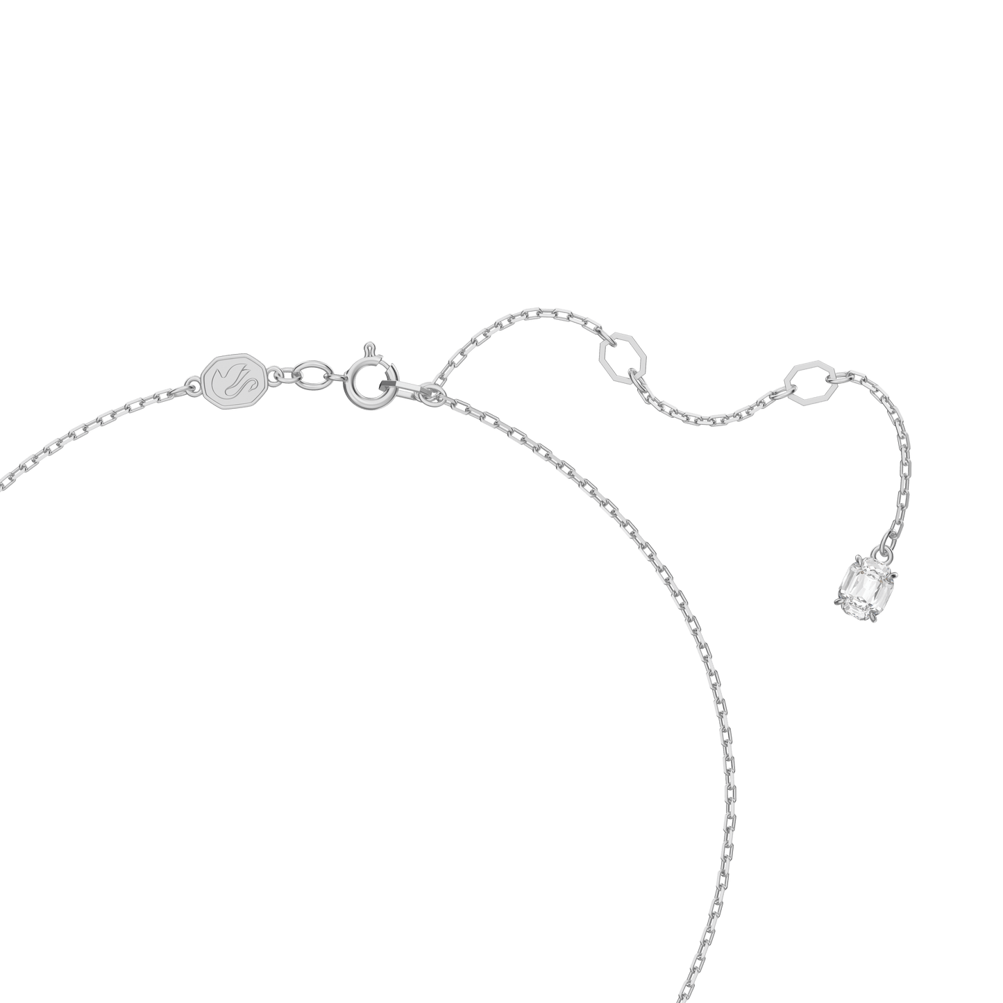 Stilla set, Round cut, White, Rhodium plated 5647663