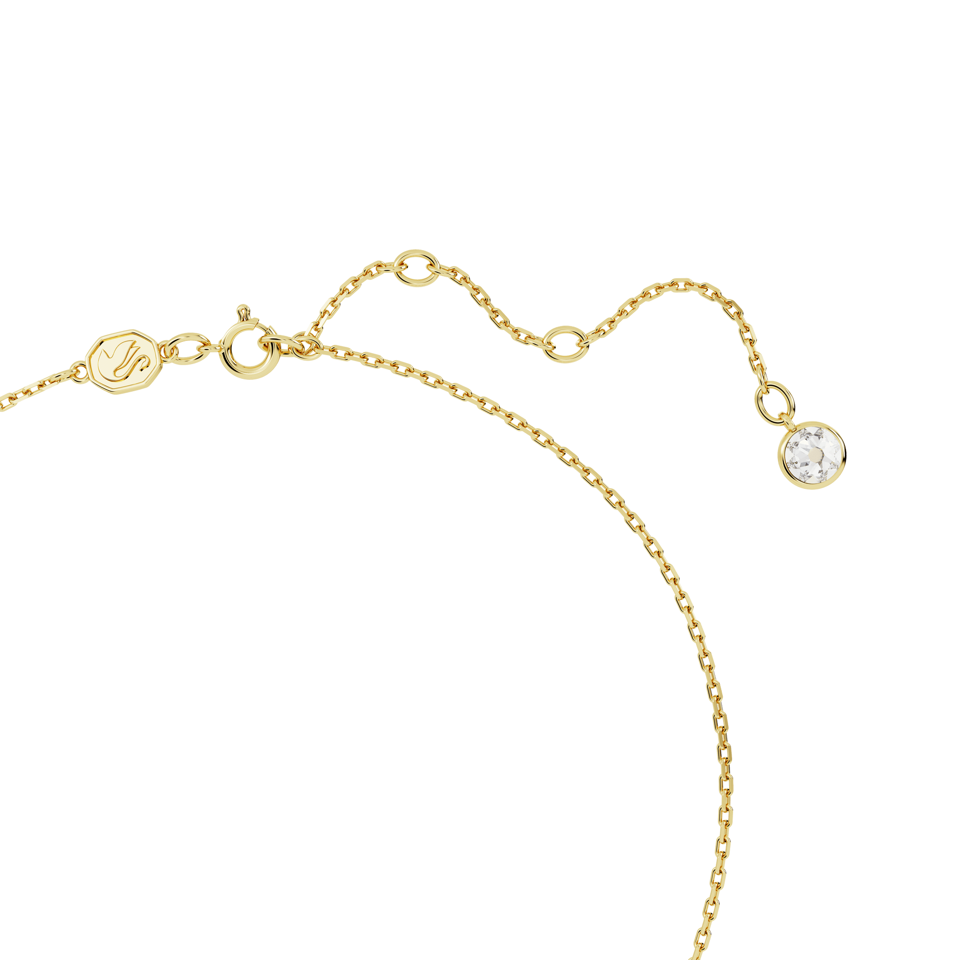 Chroma pendant, Heart, Red, Gold-tone plated 5648750