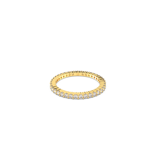 Matrix Vittore ring, Round cut, White, Gold-tone finish 5655703