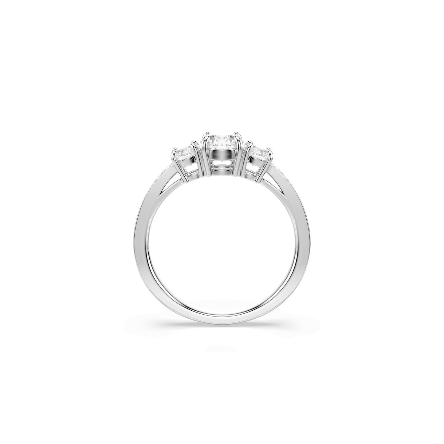 Stilla Attract ring, Round cut, White, Silver-tone finish 5655713
