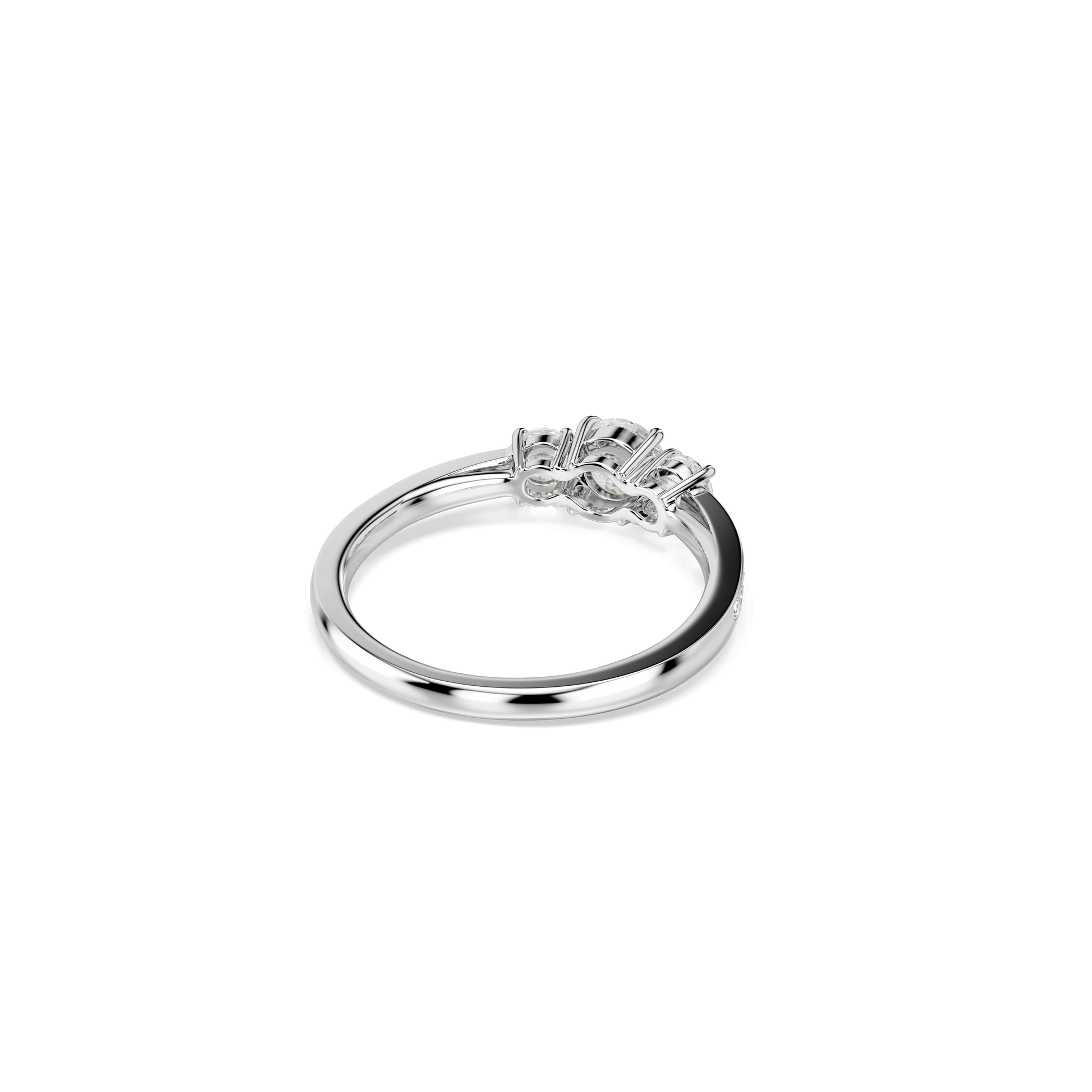 Stilla Attract ring, Round cut, White, Silver-tone finish 5656289