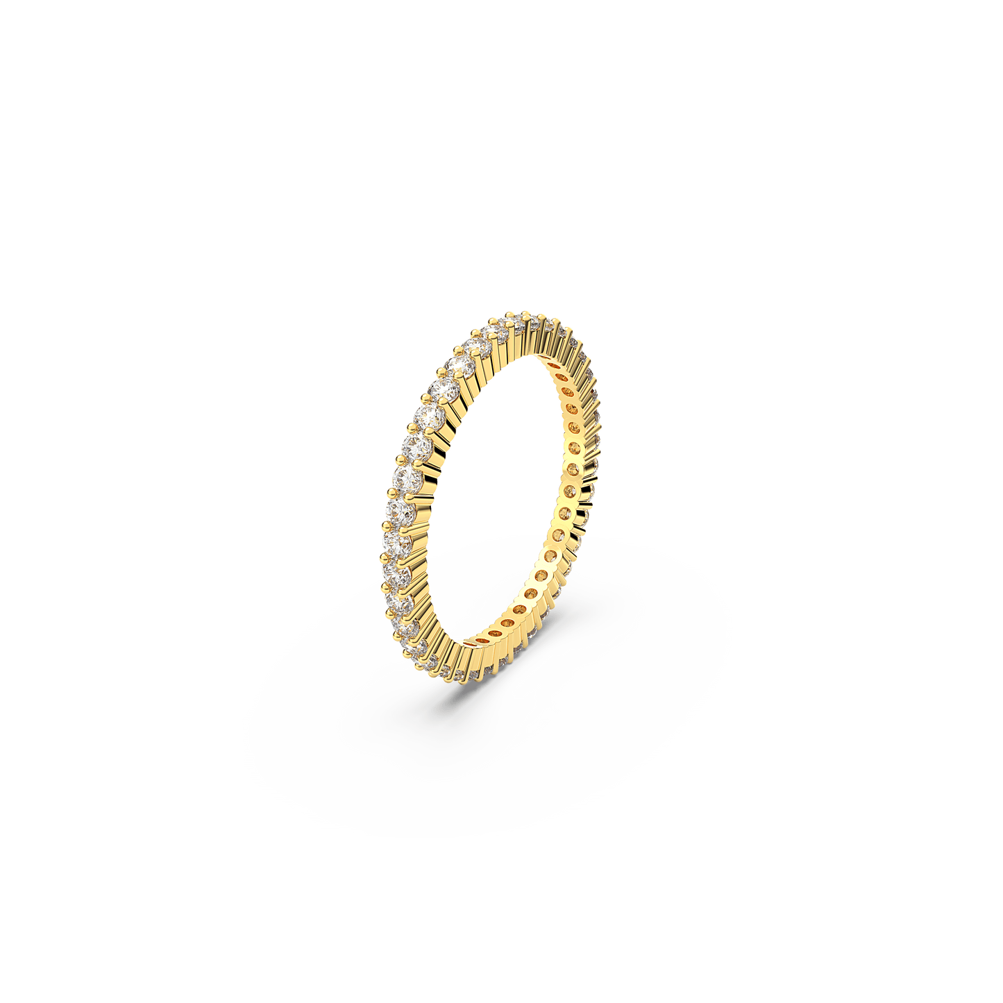 Matrix Vittore ring, Round cut, White, Gold-tone finish 5656294