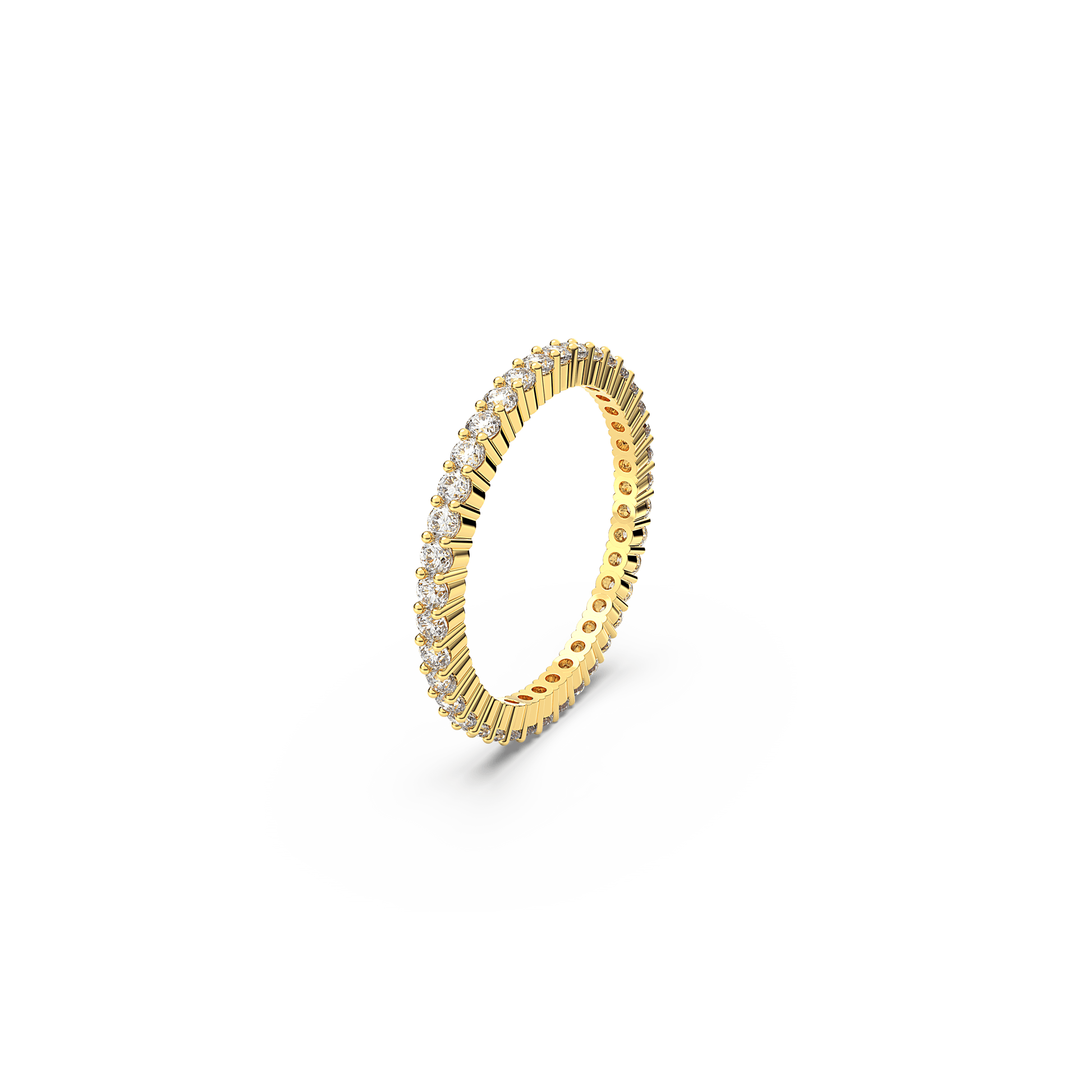 Matrix Vittore ring, Round cut, White, Gold-tone finish 5656295