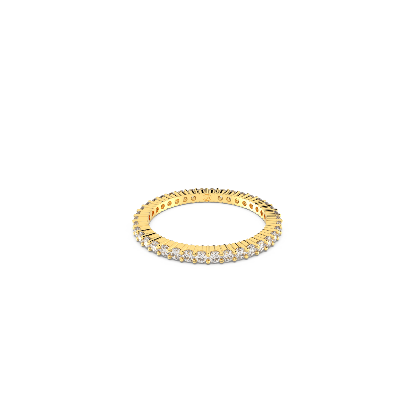 Matrix Vittore ring, Round cut, White, Gold-tone finish 5656296
