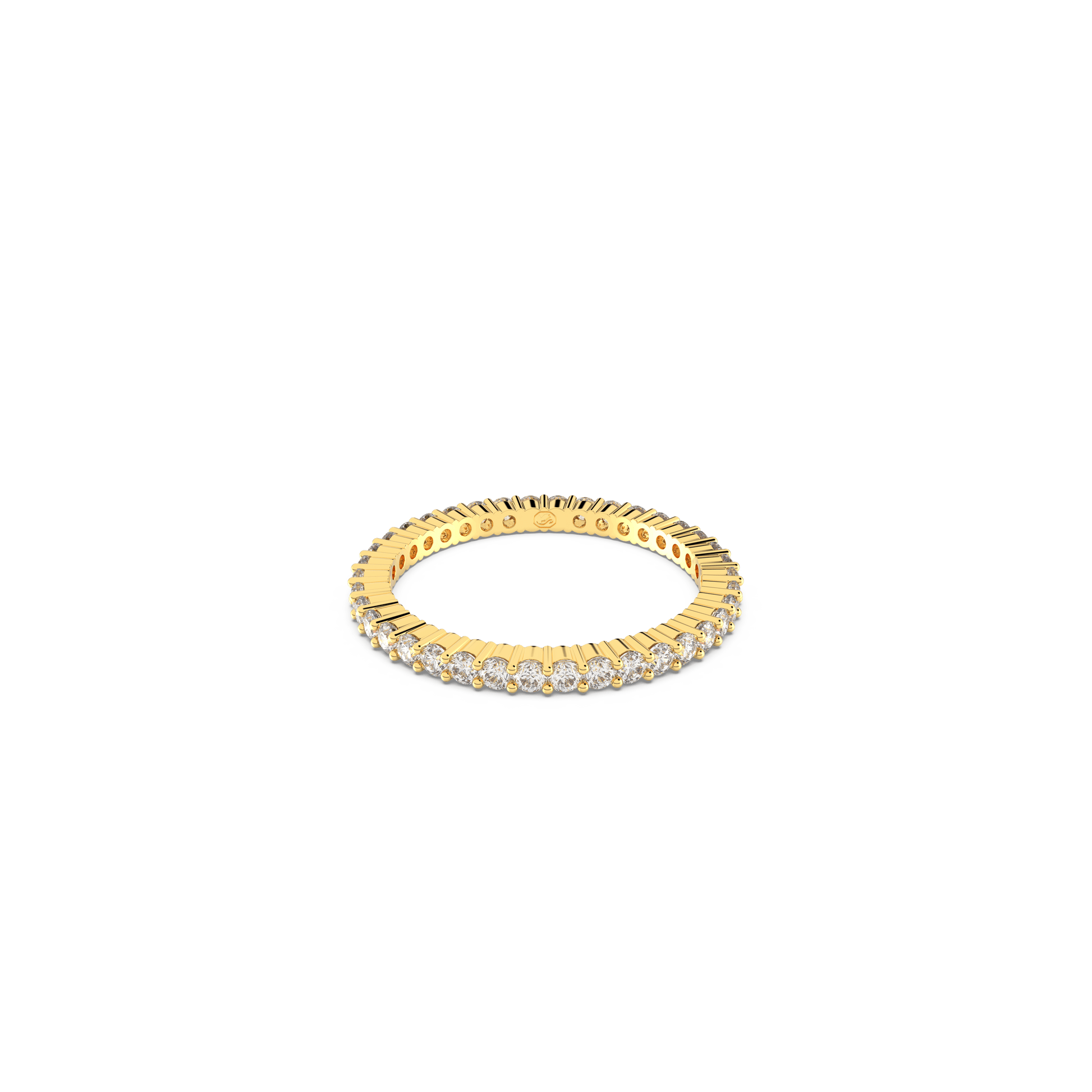 Matrix Vittore ring, Round cut, White, Gold-tone finish 5656296