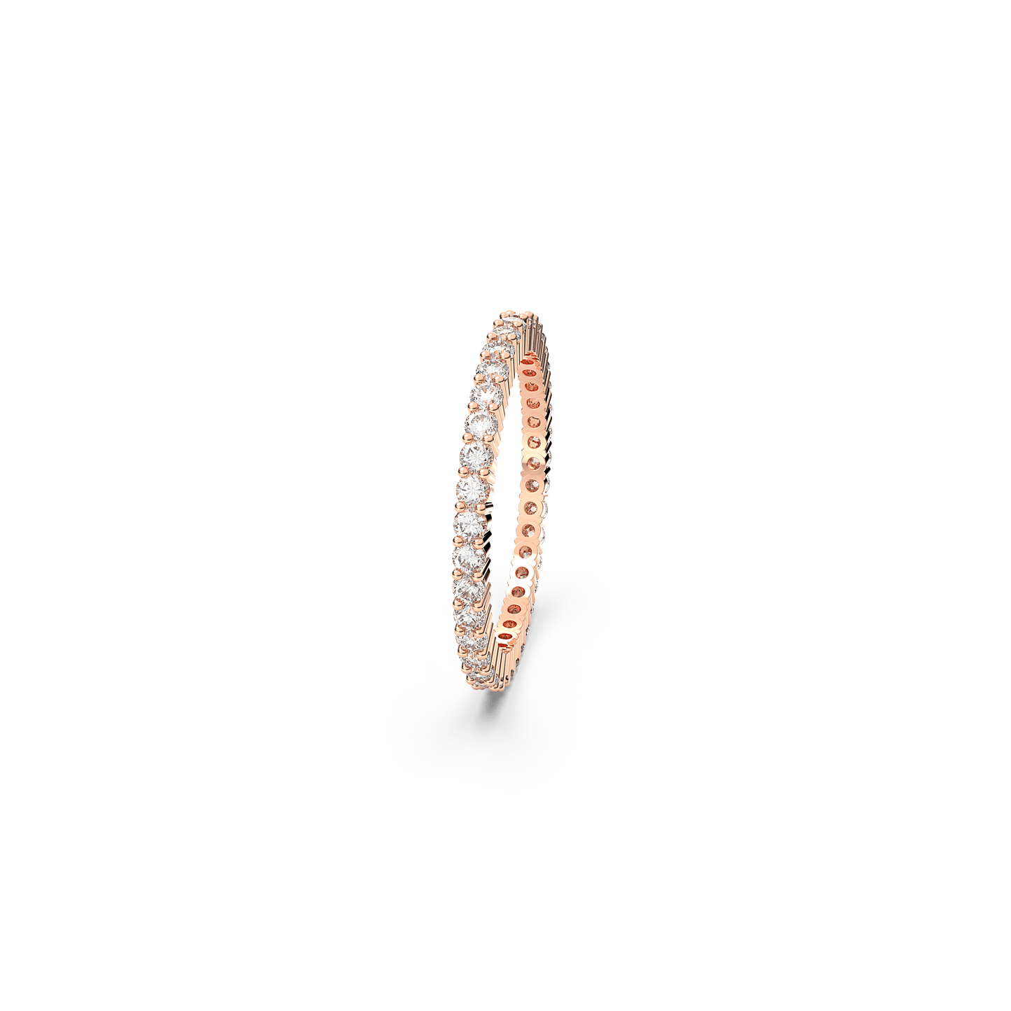 Matrix Vittore ring, Round cut, White, Rose gold-tone plated 5656301