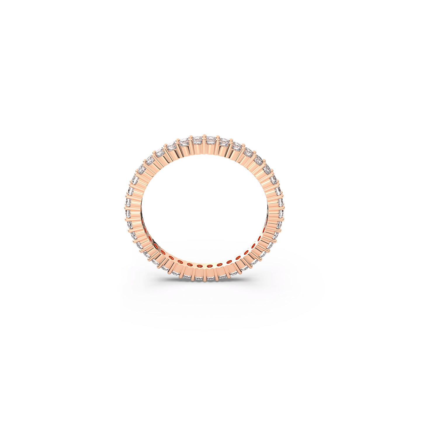 Matrix Vittore ring, Round cut, White, Rose gold-tone plated 5656303