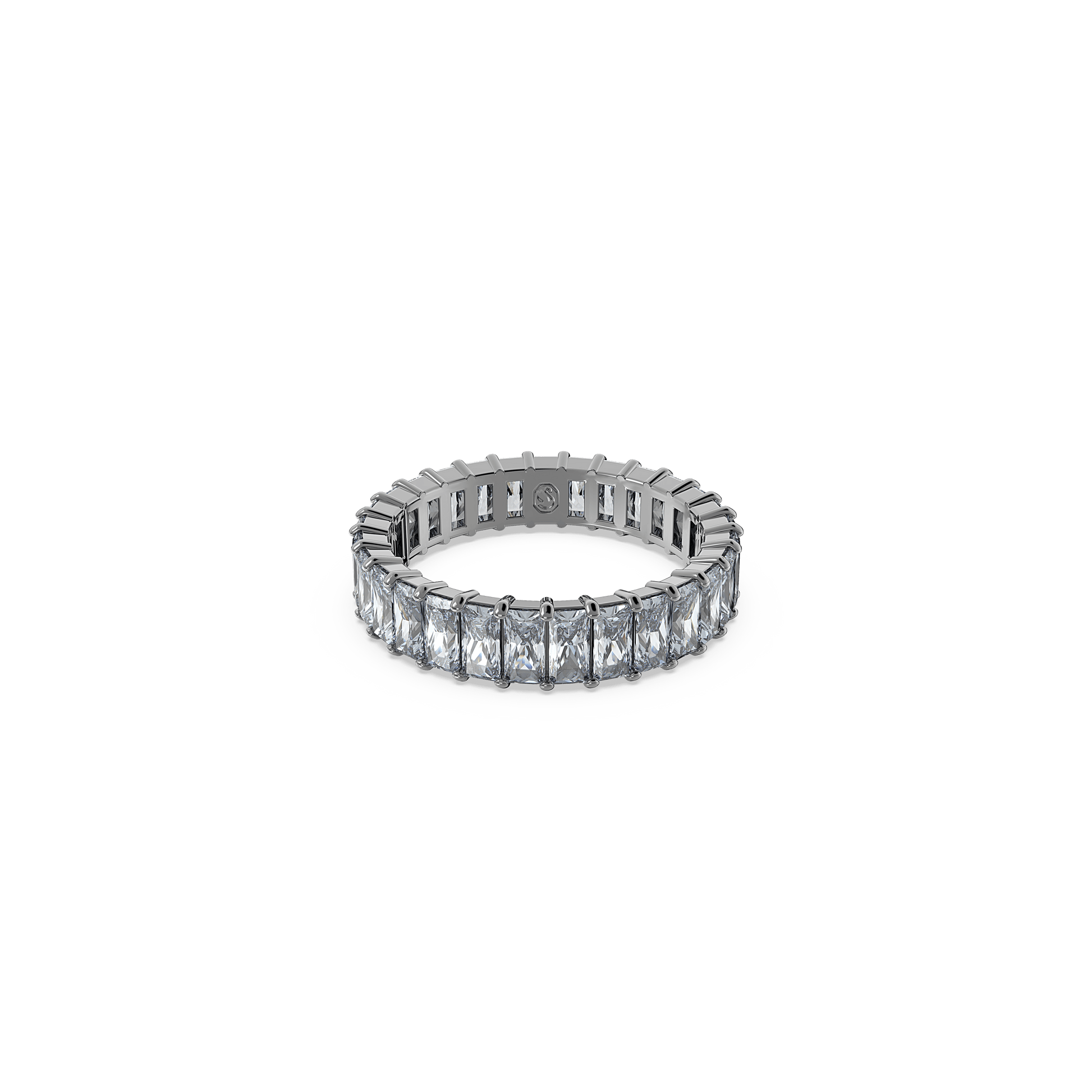 Matrix ring, Baguette cut, Gray, Ruthenium plated 5661469