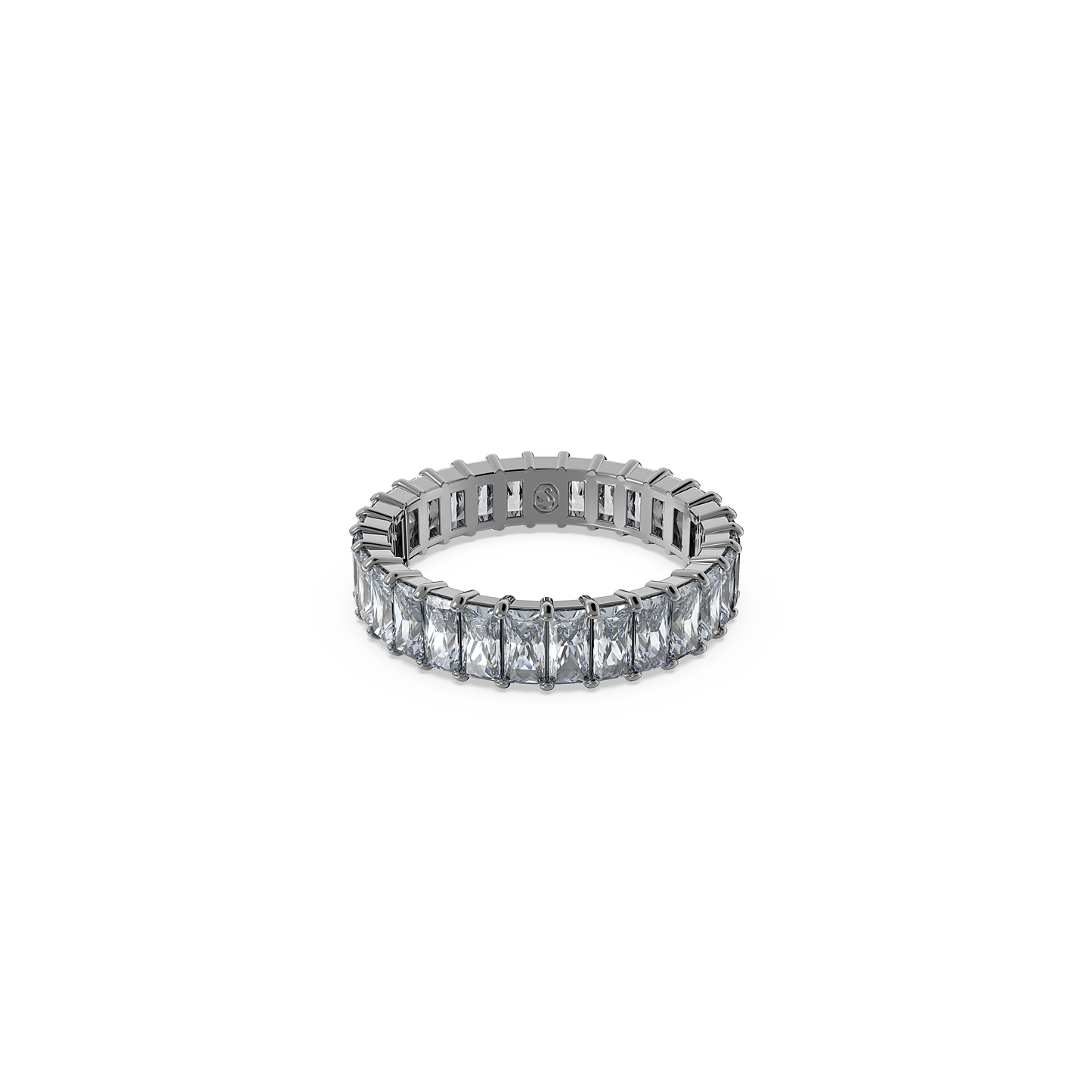 Matrix ring, Baguette cut, Gray, Ruthenium plated 5661470