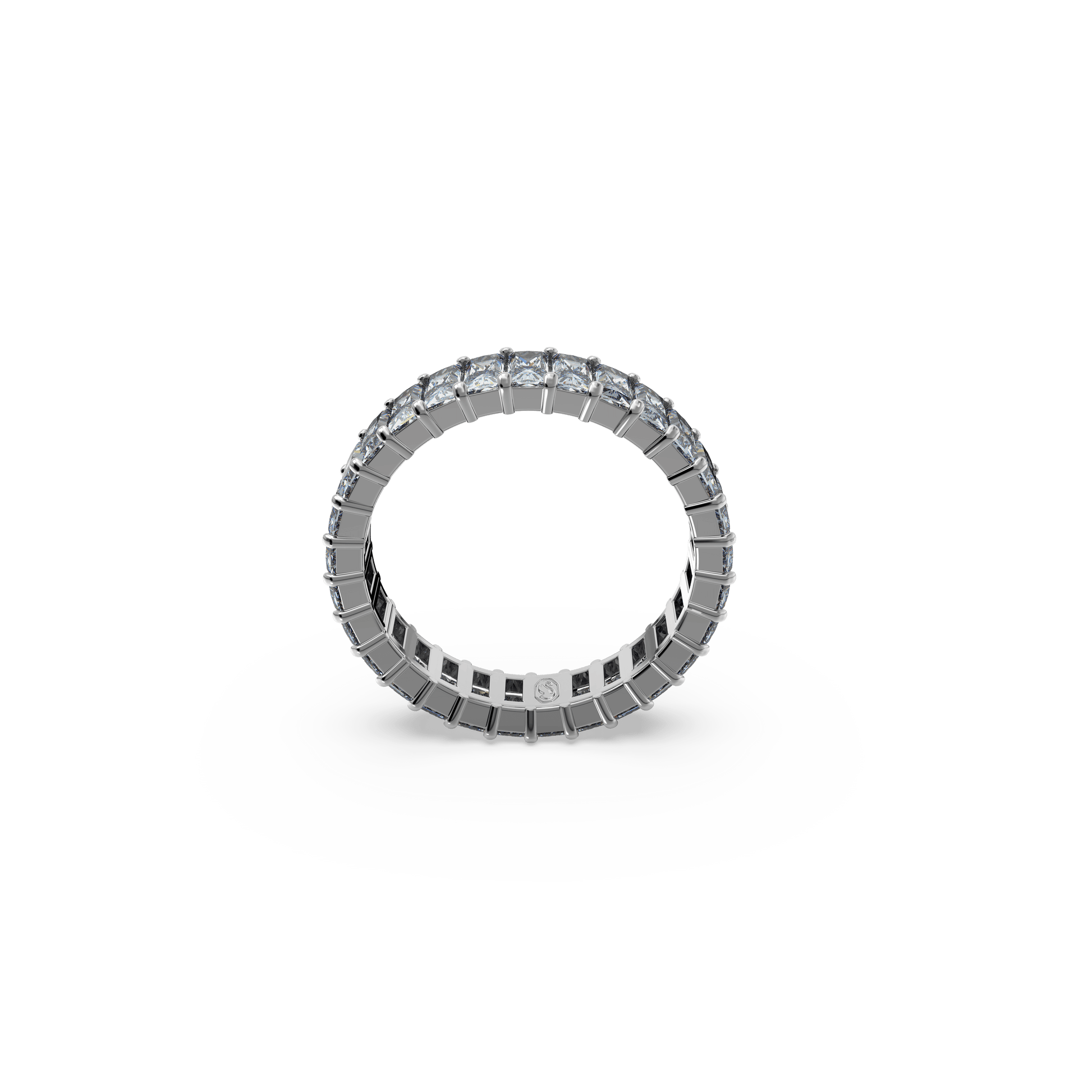Matrix ring, Baguette cut, Gray, Ruthenium plated 5661470