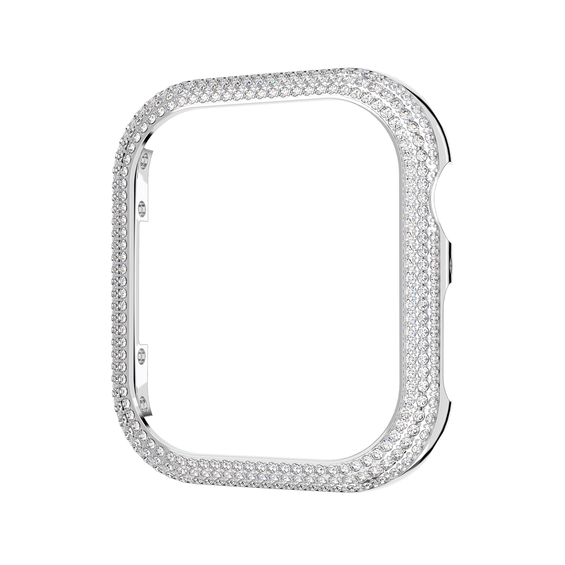 Sparkling case, For Apple Watch® Series 7, 41 mm, Silver tone 5663567