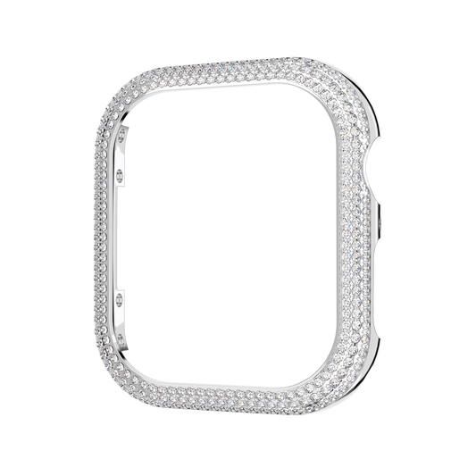 Sparkling case, For Apple Watch® Series 7, 41 mm, Silver tone 5663567
