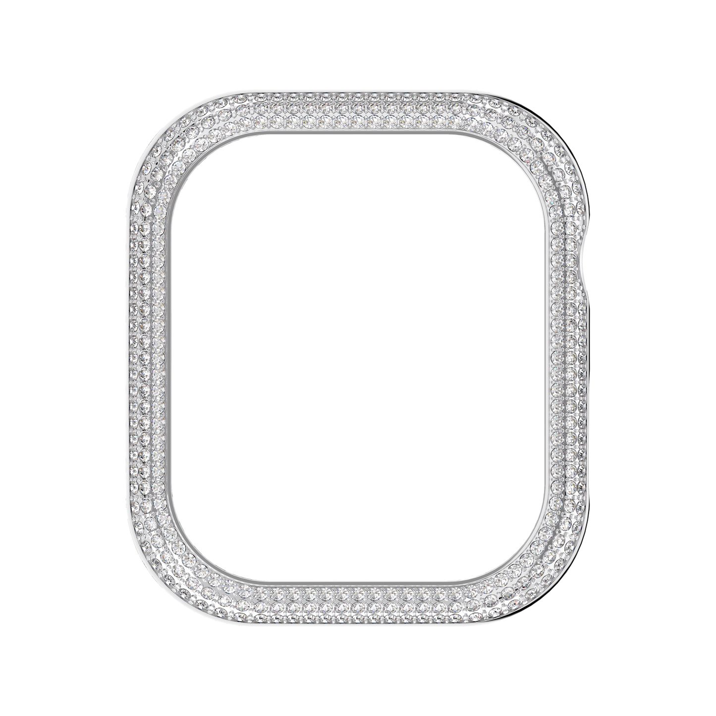 Sparkling case, For Apple Watch® Series 7, 41 mm, Silver tone 5663567