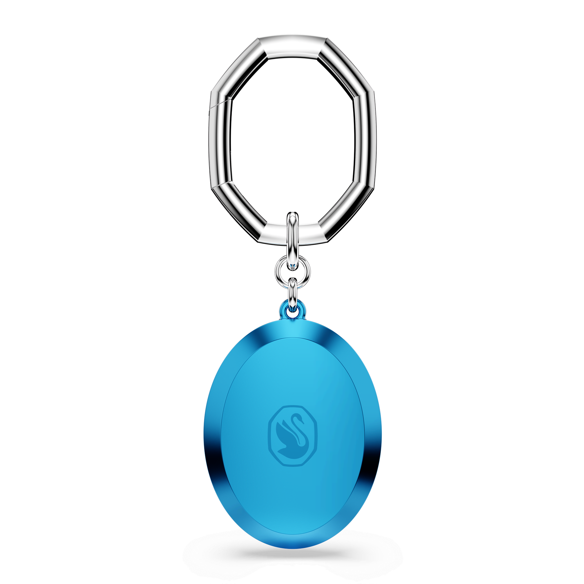 Key ring, Oval cut, Blue, Mixed metal finish 5666644