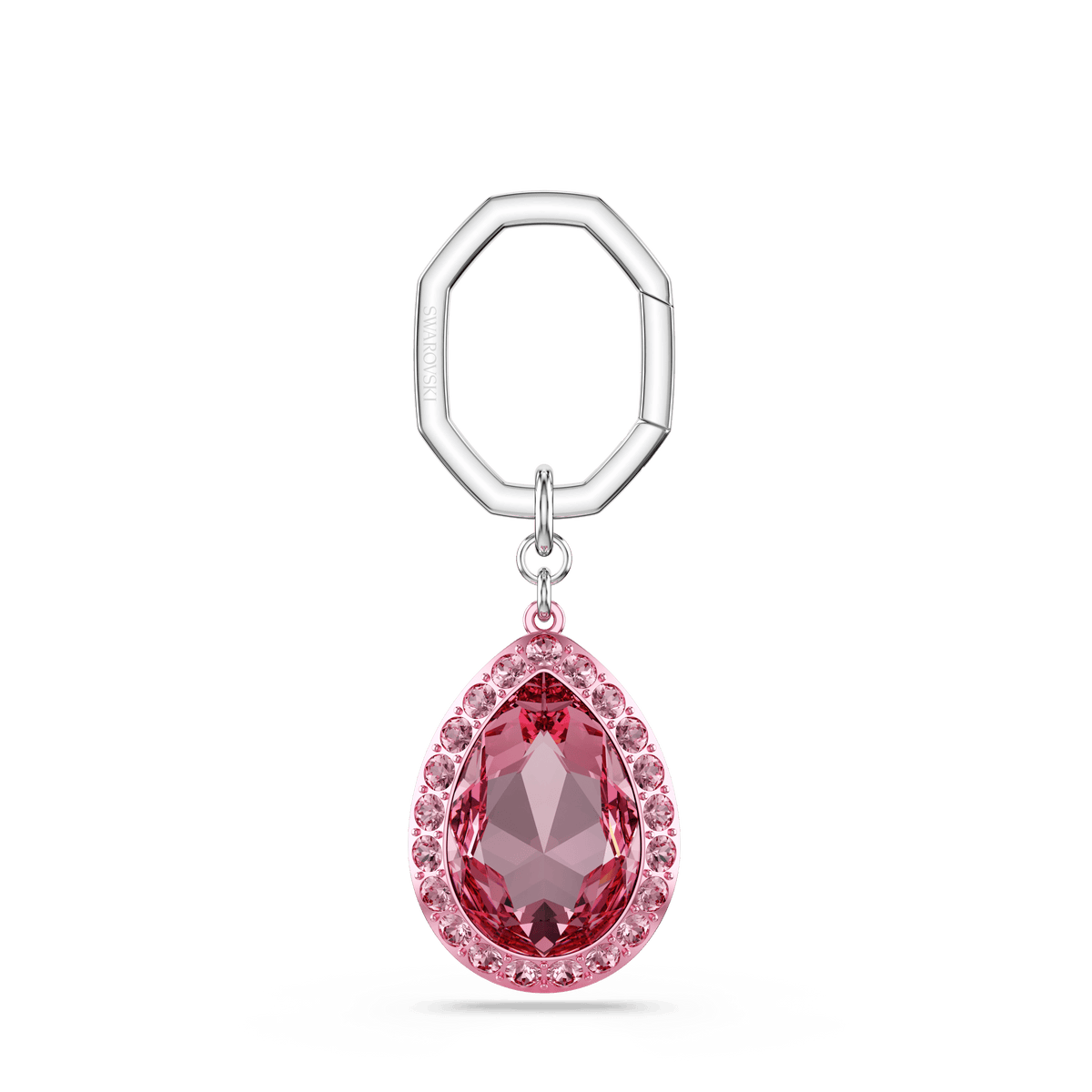 Key ring, Pear cut, Pink