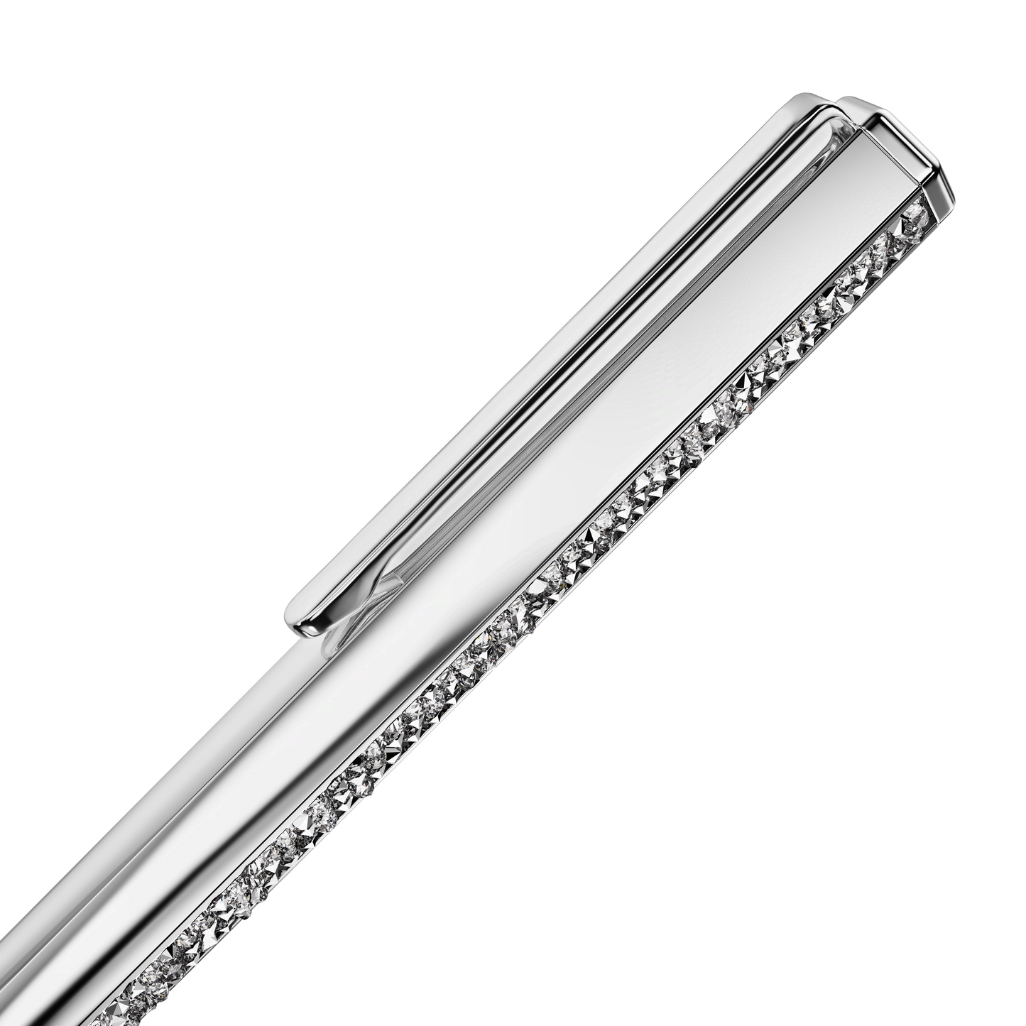 Shimmer ballpoint pen, Silver tone, Chrome plated 5668056