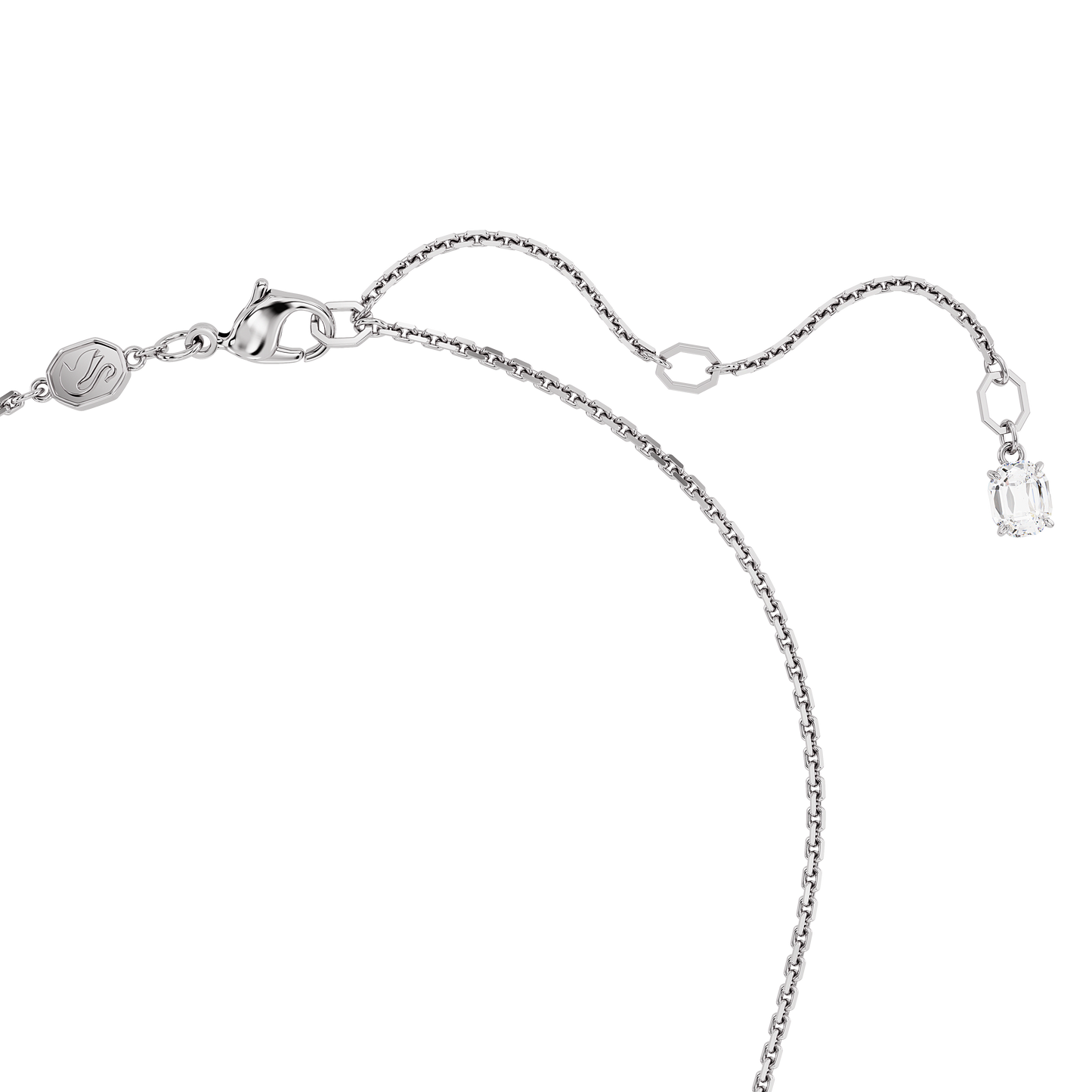 Mesmera pendant, Mixed cuts, Green, Rhodium plated 5668278