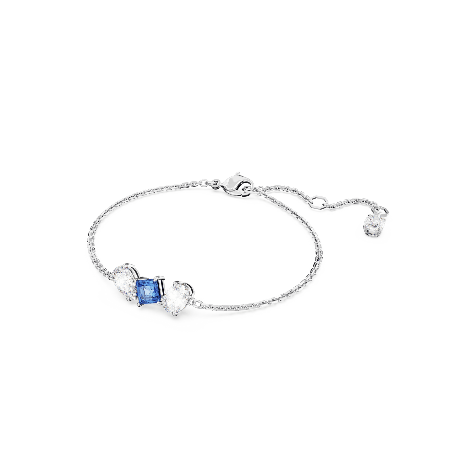 Mesmera bracelet, Mixed cuts, Blue, Rhodium plated 5668359