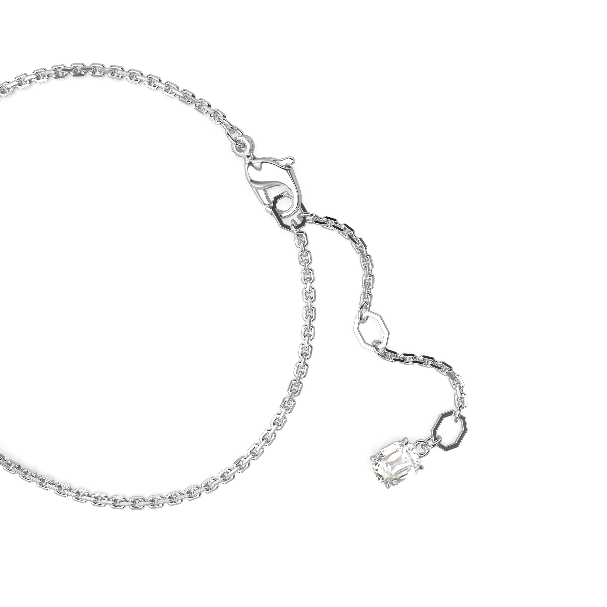 Mesmera bracelet, Mixed cuts, Blue, Rhodium plated 5668359