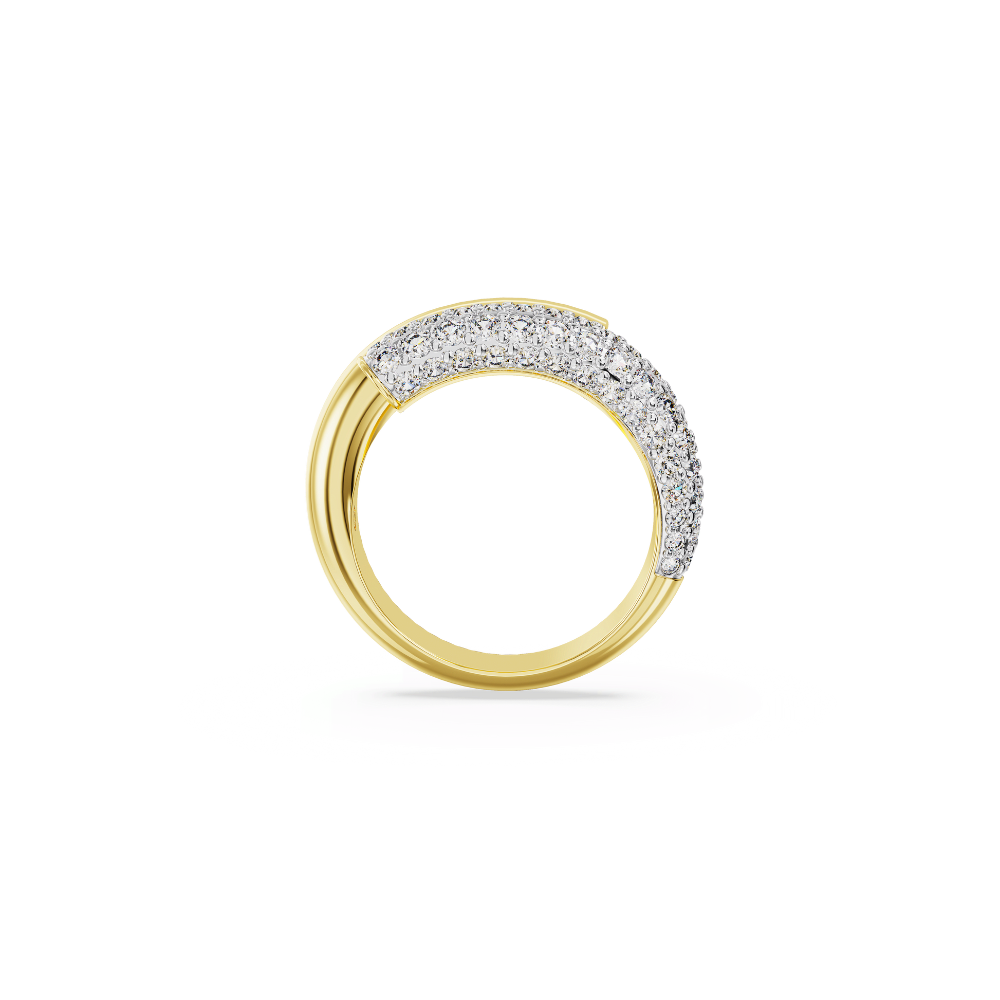 Dextera ring, White, Gold-tone plated 5668815