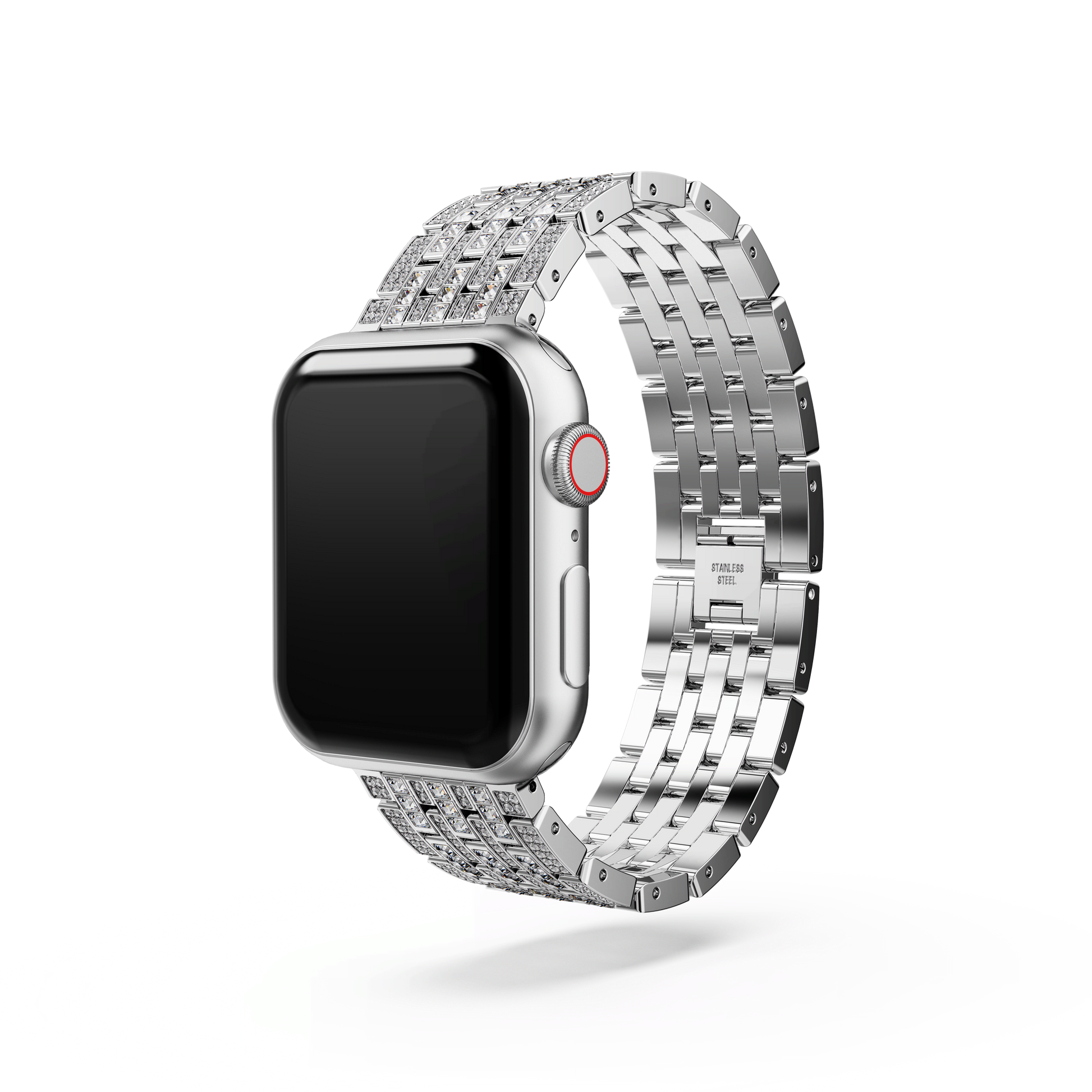 Princess strap, For Apple Watch® 40mm & 41mm, Silver tone, Stainless steel 5672167