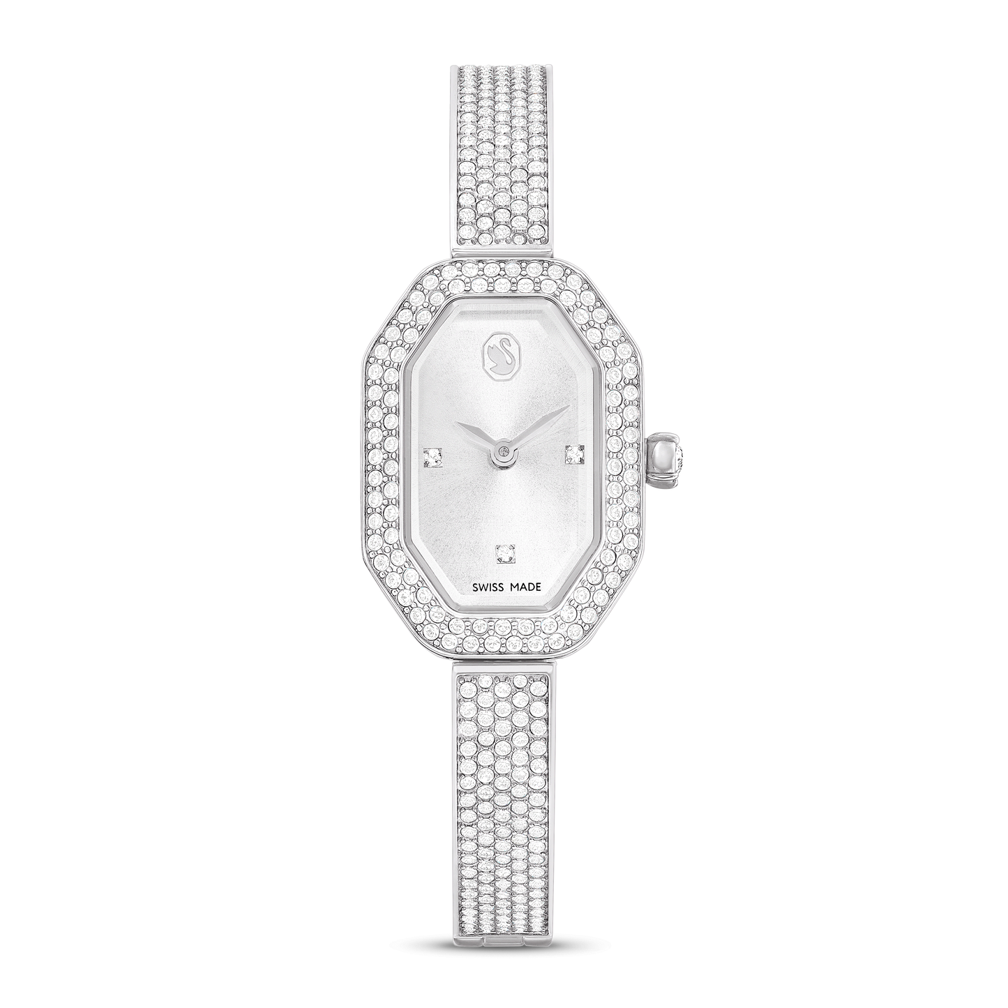 Dextera bangle watch, Swiss Made, Metal bracelet, Silver tone, Stainless steel 5672977