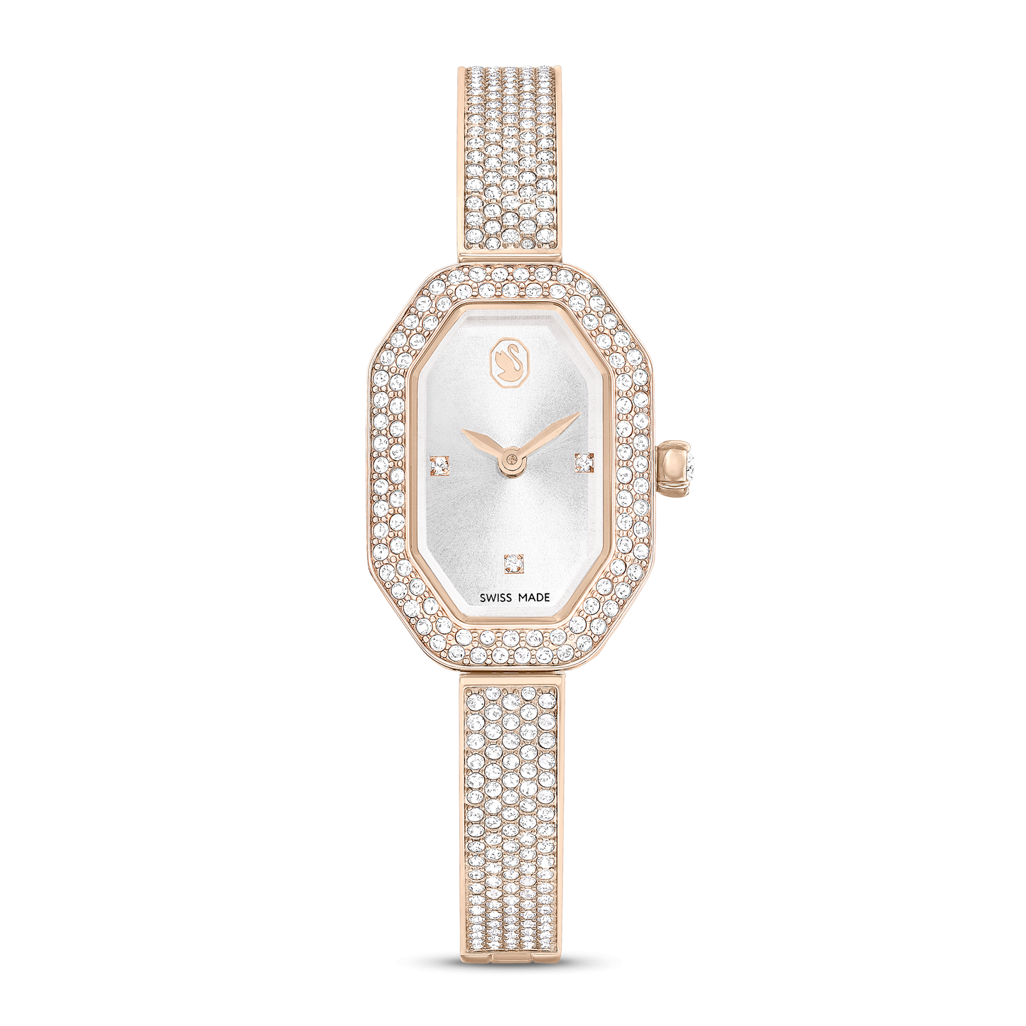 Dextera bangle watch, Swiss Made, Metal bracelet, Gold tone, Champagne gold-tone finish 5672987