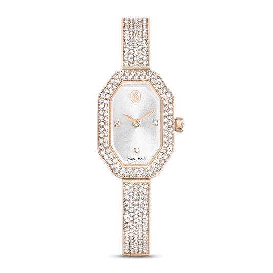 Dextera bangle watch, Swiss Made, Metal bracelet, Gold tone, Champagne gold-tone finish 5672987