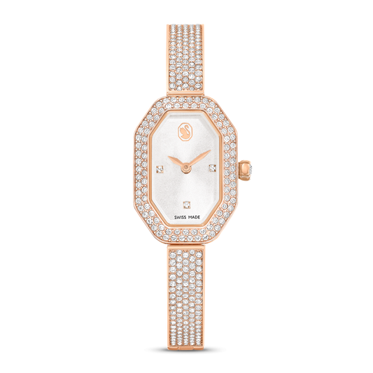 Dextera bangle watch, Swiss Made, Metal bracelet, Rose gold tone, Rose gold-tone finish 5672992