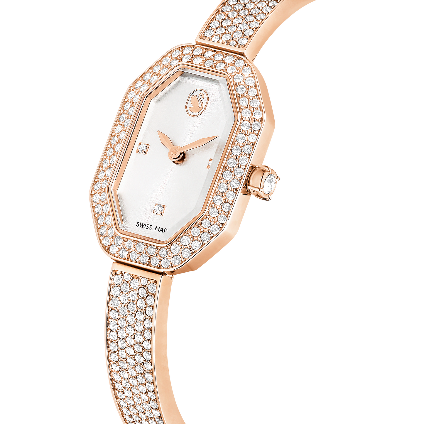 Dextera bangle watch, Swiss Made, Metal bracelet, Rose gold tone, Rose gold-tone finish 5672992