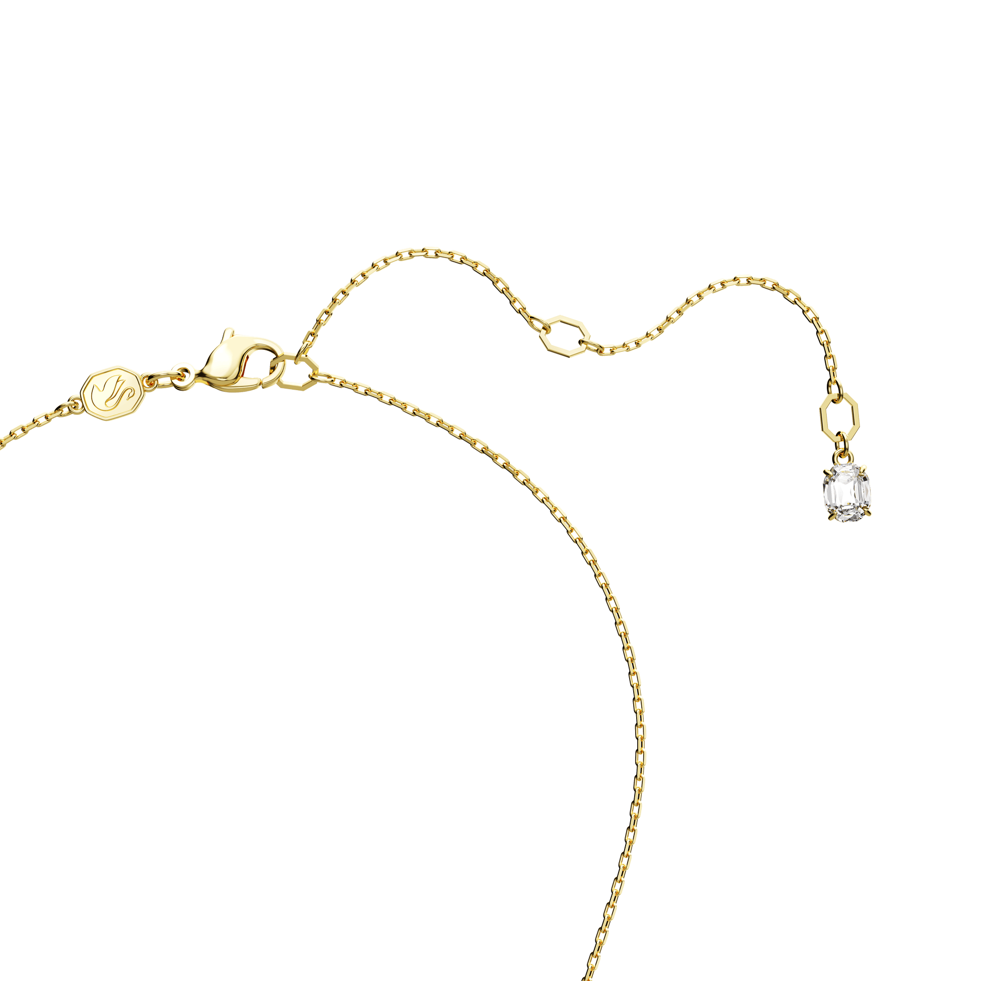 Stilla pendant, Rectangular cut, Green, Gold-tone plated 5677141