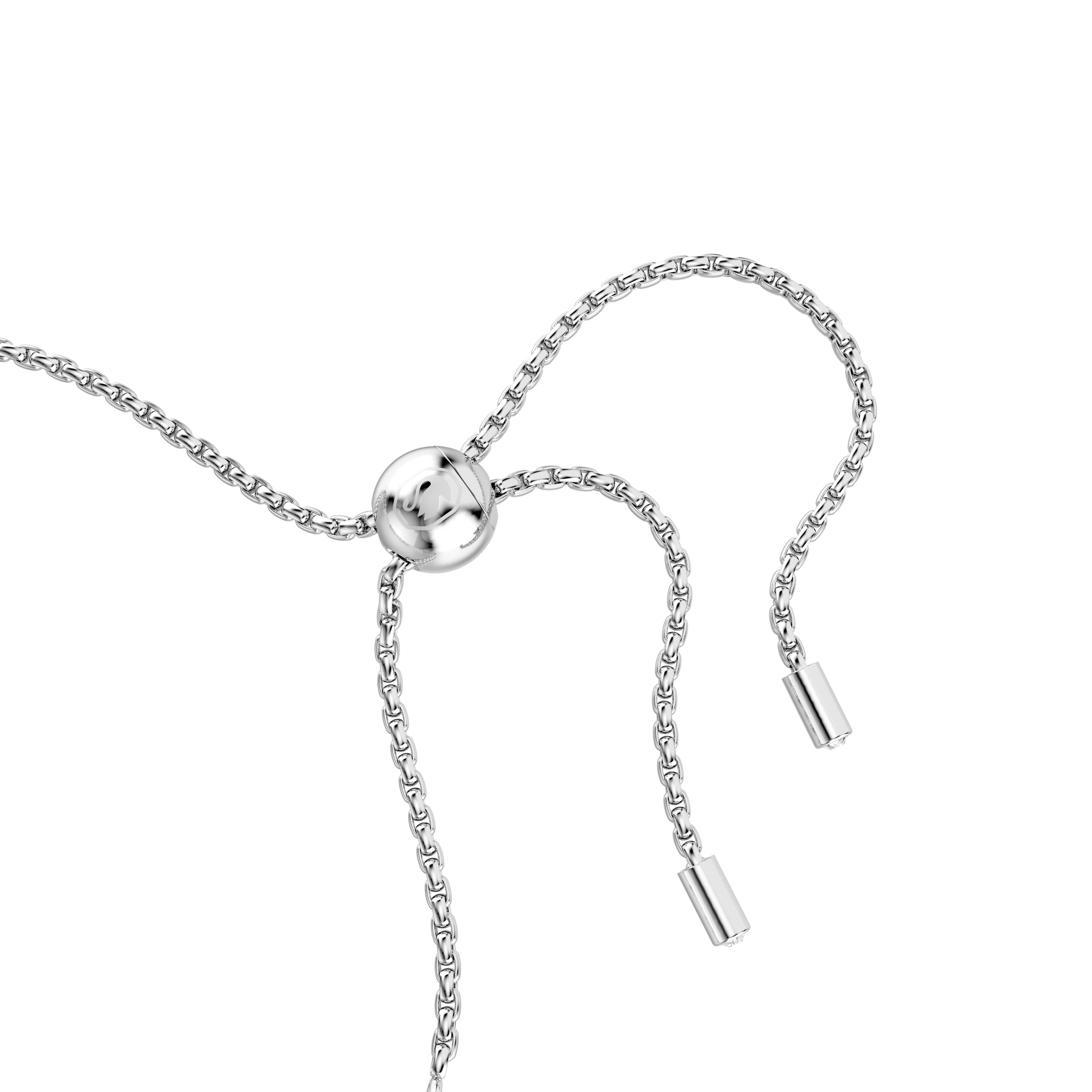Matrix Tennis bracelet, Mixed round cuts, White, Rhodium plated 5677813