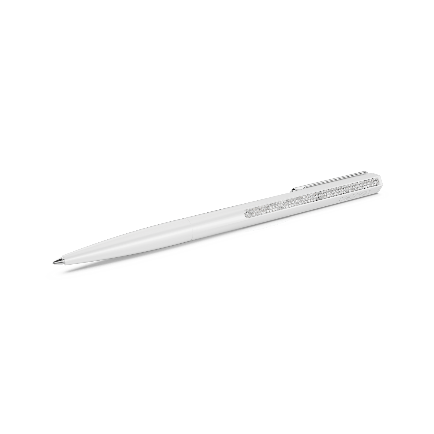 Shimmer ballpoint pen, White lacquered, Chrome plated 5678183