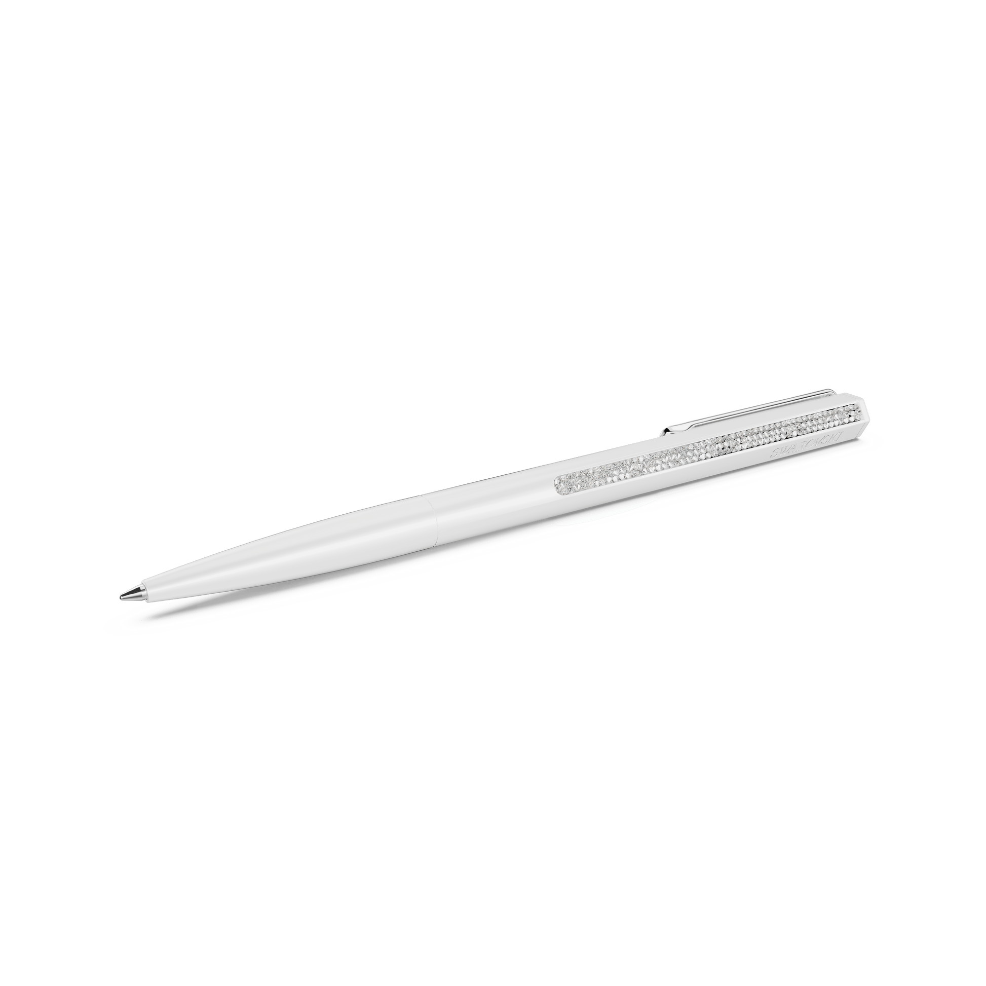 Shimmer ballpoint pen, White lacquered, Chrome plated 5678183