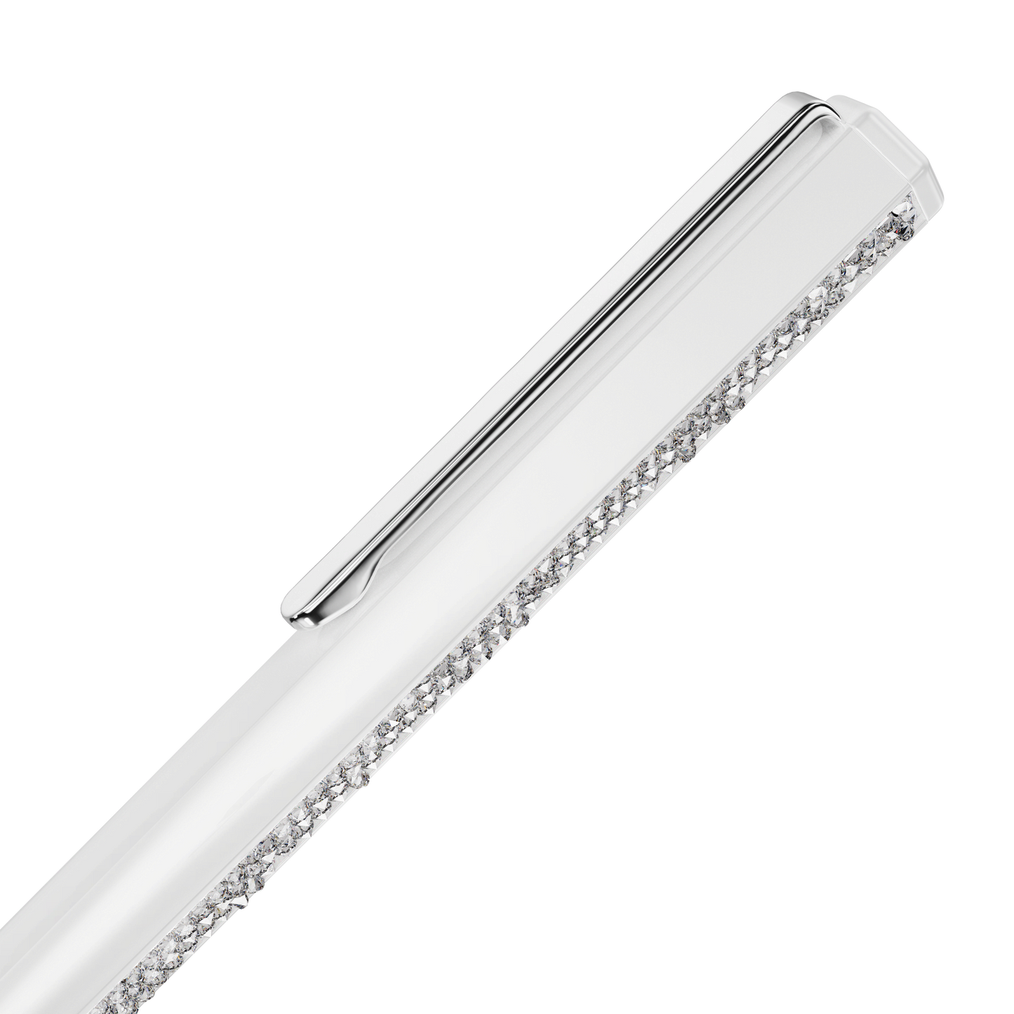 Shimmer ballpoint pen, White lacquered, Chrome plated 5678183