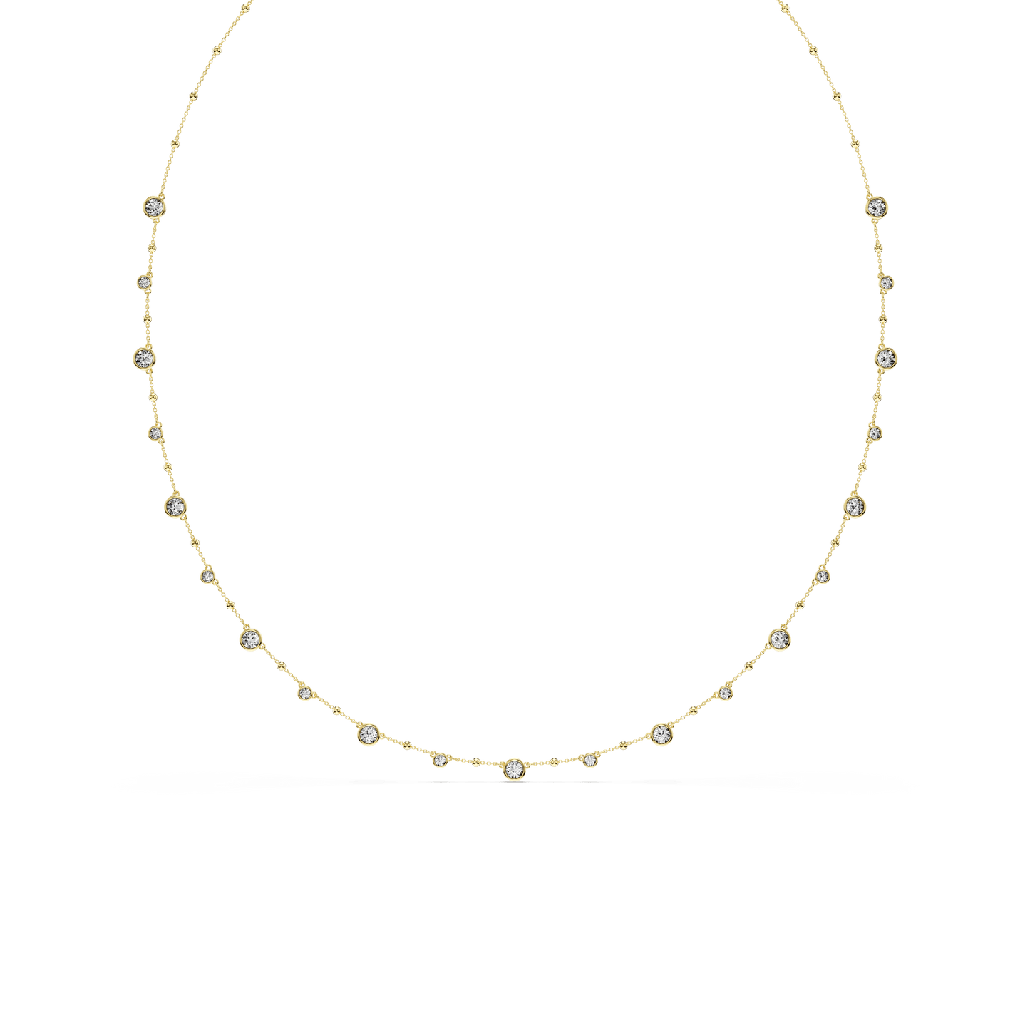 Imber strandage, Round cut, White, Gold-tone plated 5680091