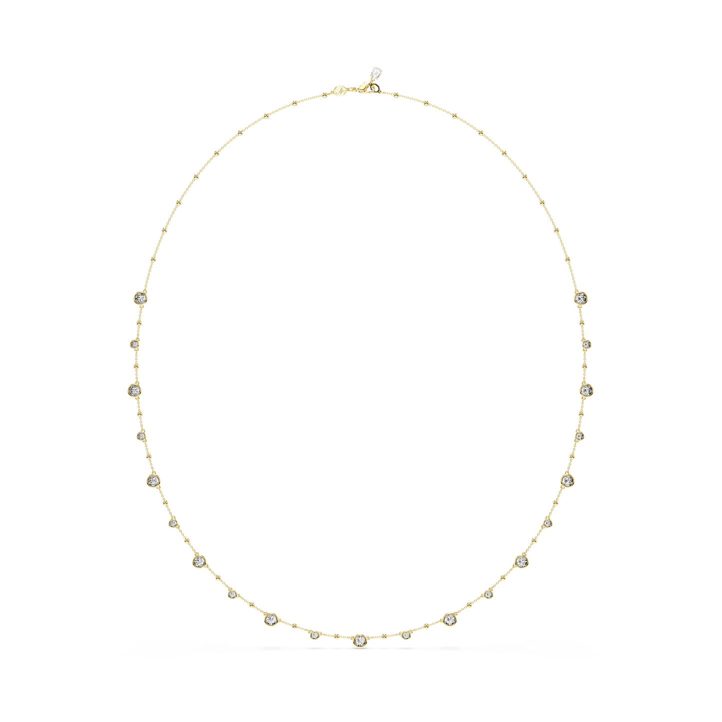 Imber strandage, Round cut, White, Gold-tone plated 5680091