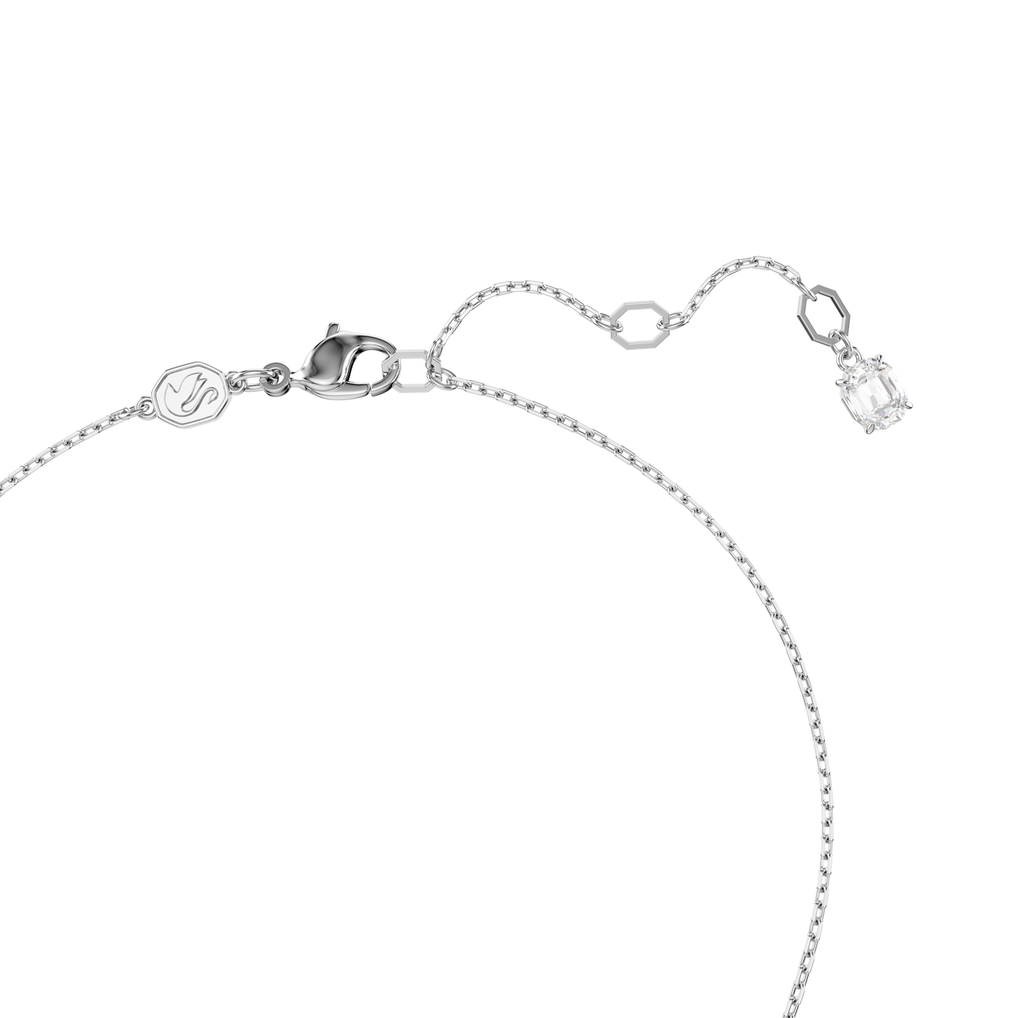 Idyllia pendant, Heart, Blue, Rhodium plated 5680403